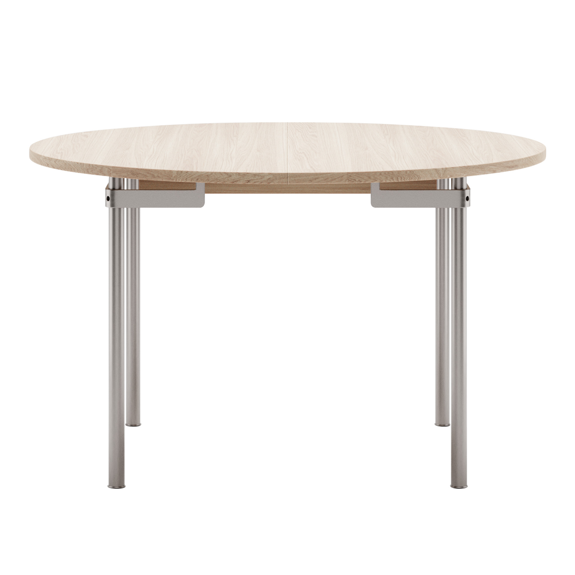 Carl Hansen - CH388, Tvålad Ek, Med plats för 2 iläggsskivor (Exkl. iläggsskivor) - Matbord - Hans J. Wegner - Träfärgad - Metall/Trä