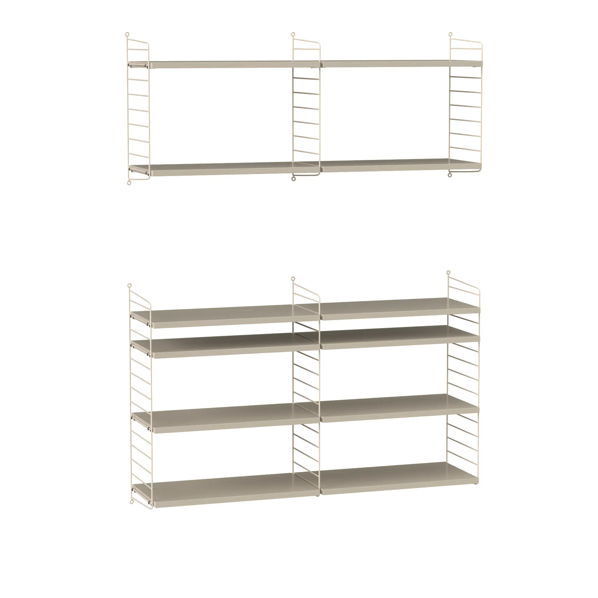 Stue hyllesystem N beige/beige
