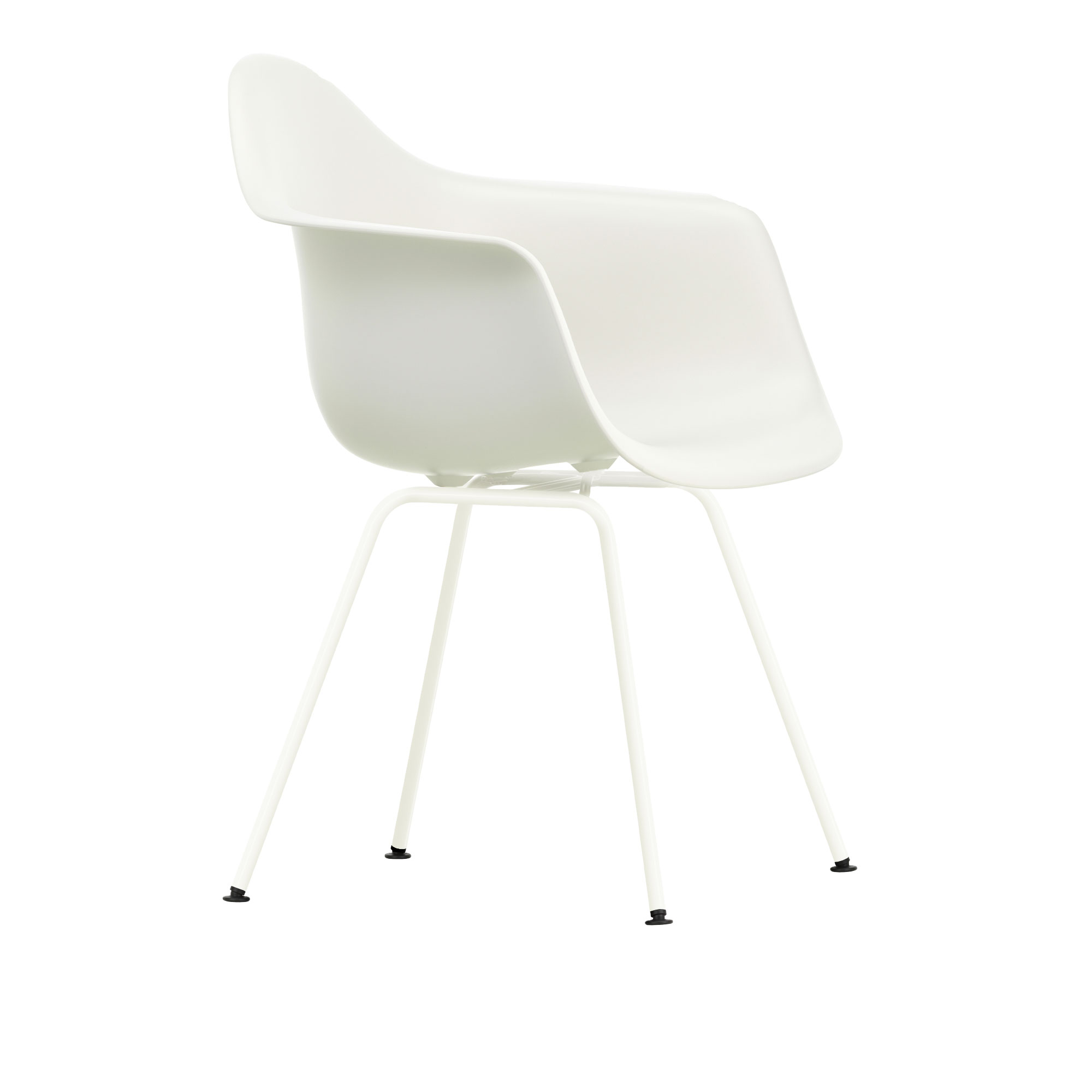 Vitra - Eames Plastic Armchair DAX - 04 White - White Base - Matstolar - Charles & Ray Eames - Vit - Metall/Plast