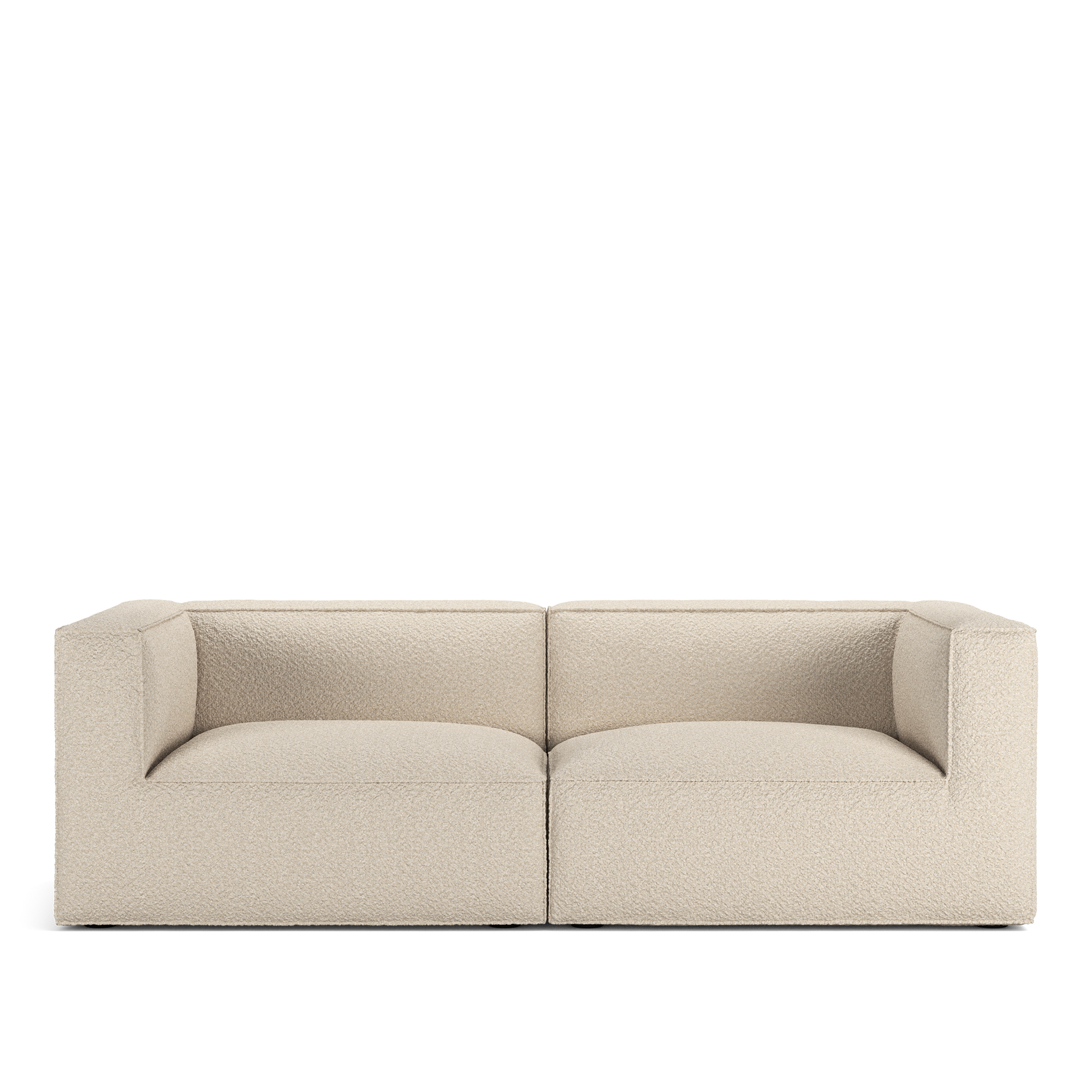 A Huseby - Famn 2-Seater Ascot White 00 - Soffor - Vit - Tr&auml;/Textilmaterial/Skum