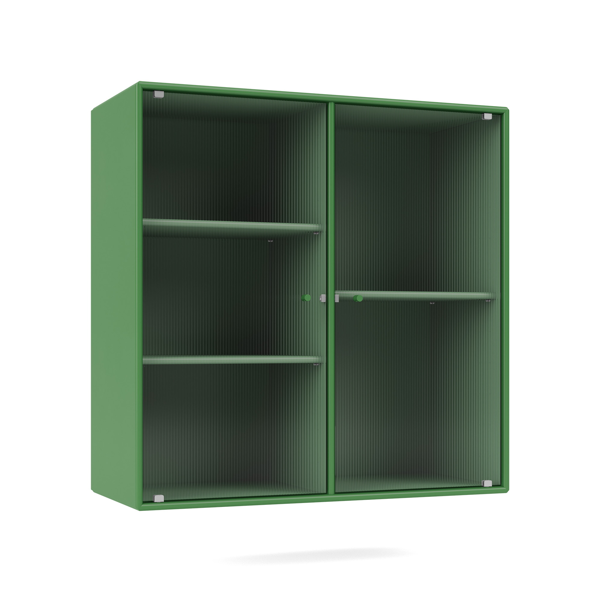 montana - ripple ii – vitrine cabinet 152-parsley 04 suspension rails - skåp och vitrinskåp - peter j. lassen - grön - trä