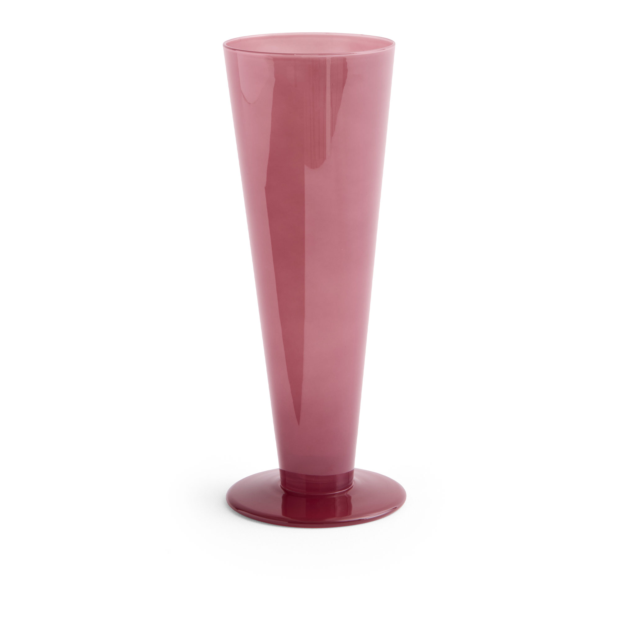 HAY - Conical Vase Medium Rose and dark red - Vaser - R&ouml;d - Glas
