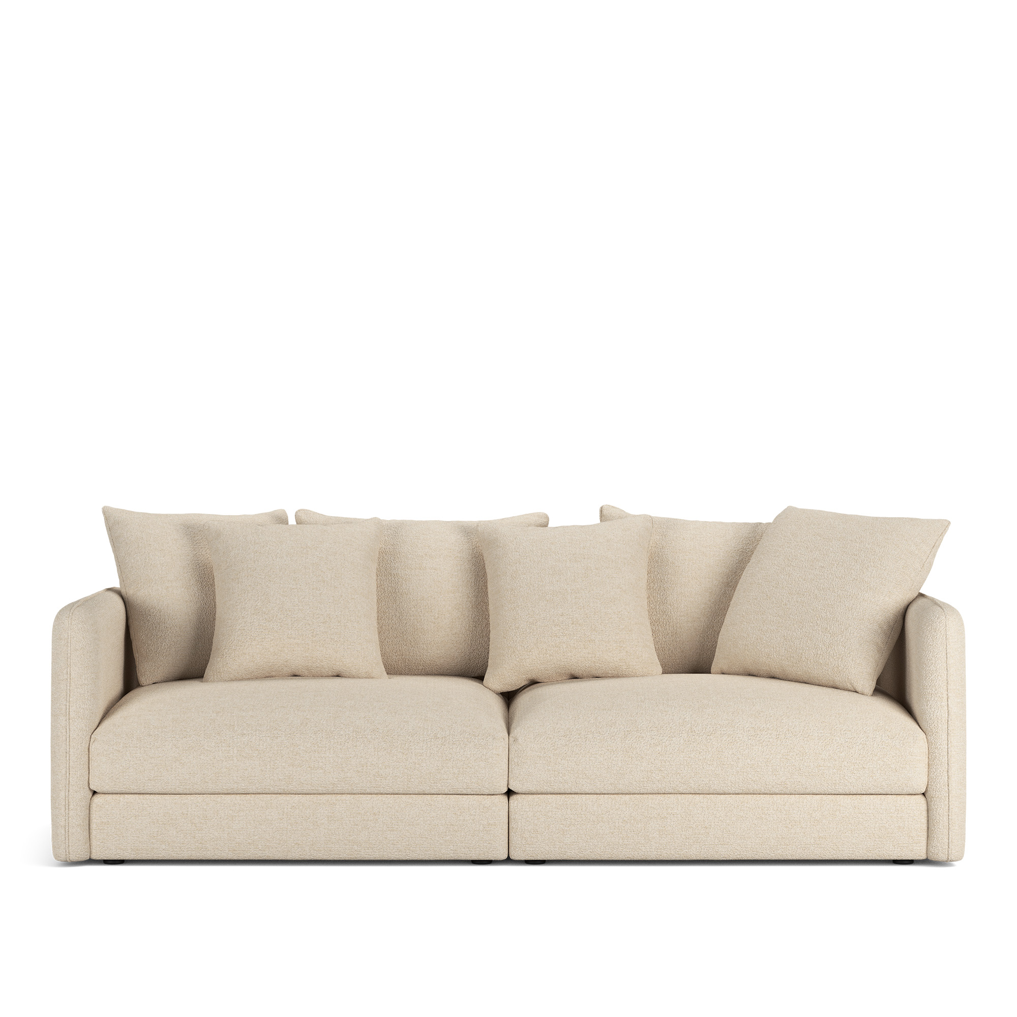 NOGA - Pavarotti 2.5-Seater, Removable Cover, Cushion Variant 01, Lucinasco 20 - Soffor - Beige