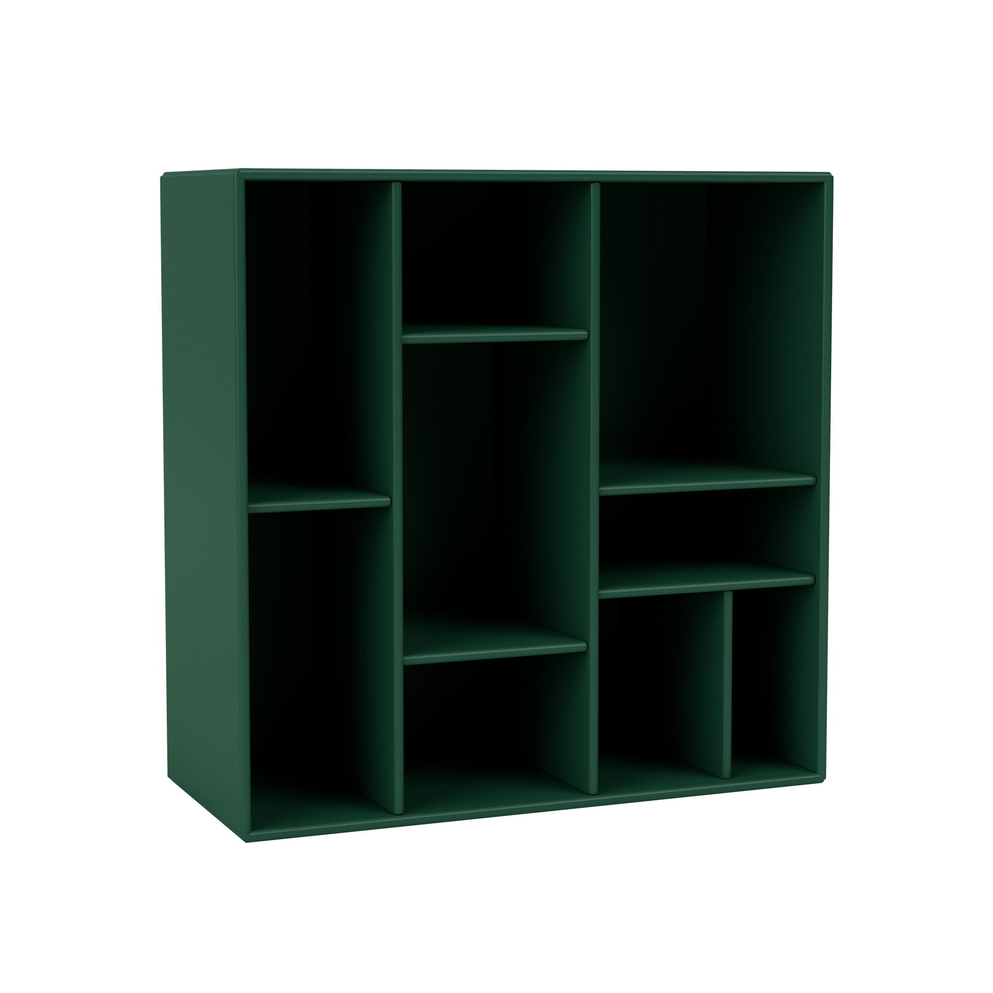 montana - compile decorative shelf 136-pine 04 suspension rails - vägghyllor - peter j. lassen - grön - trä