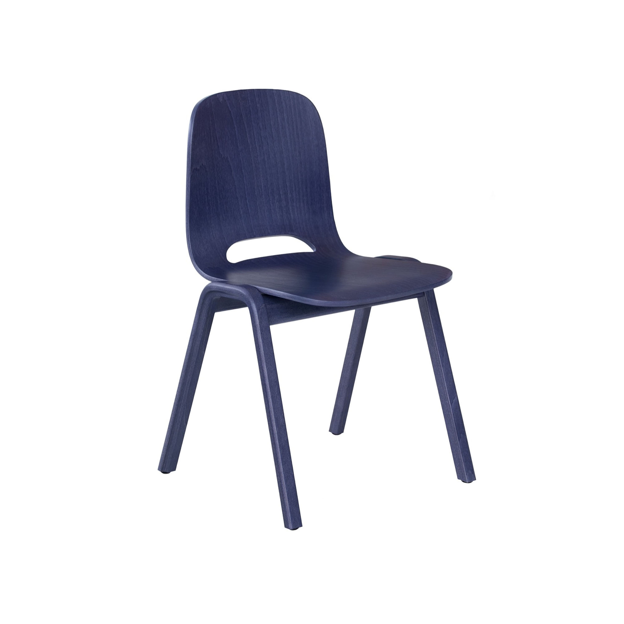 HEM - Touchwood Chair (Wooden legs) - Blue - Matstolar - Lars Beller Fjetland - Blå - Trä