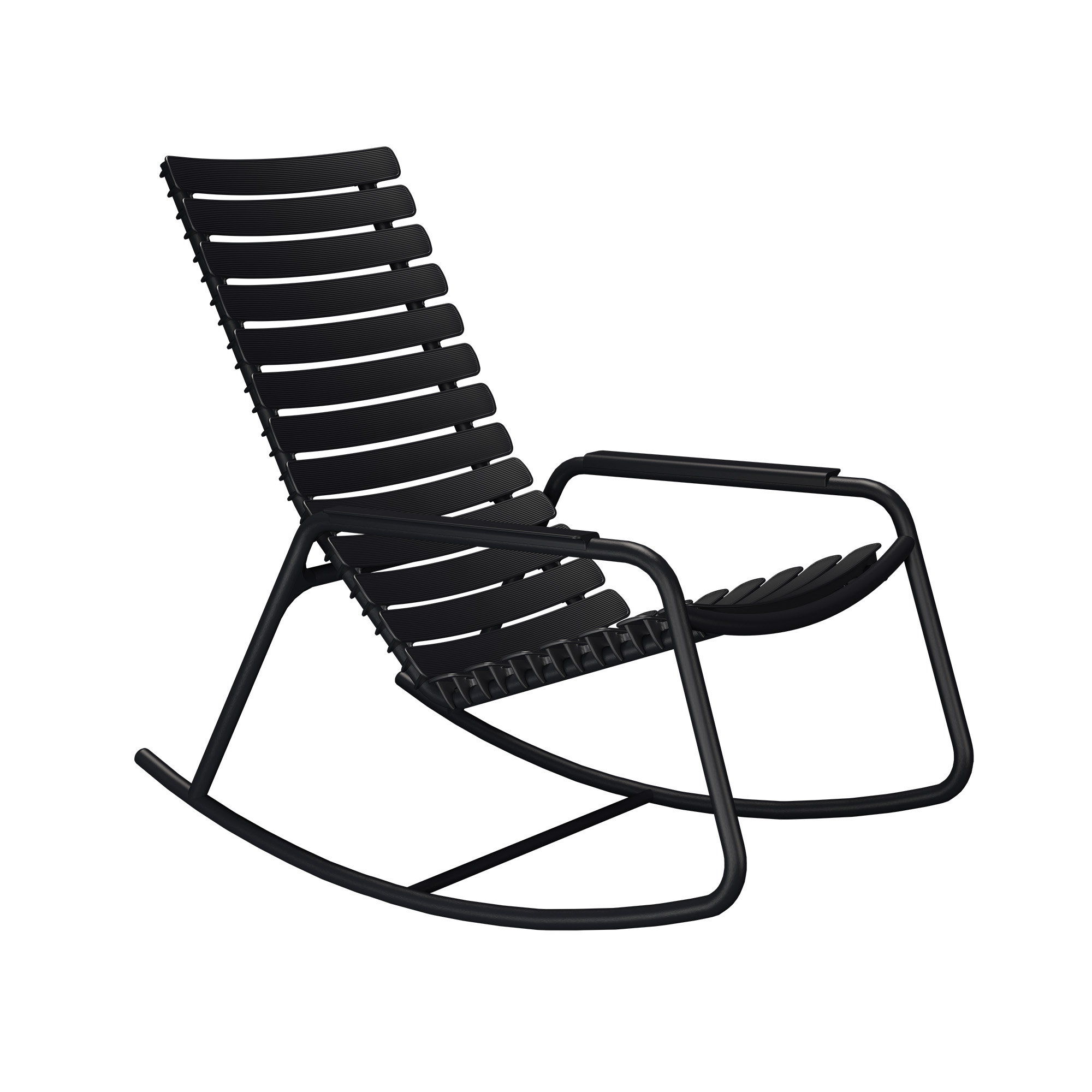 Houe - ReCLIPS Rocking Chair - Black - Henrik Pedersen | Utemöbler - Utestolar | Möbelexperten