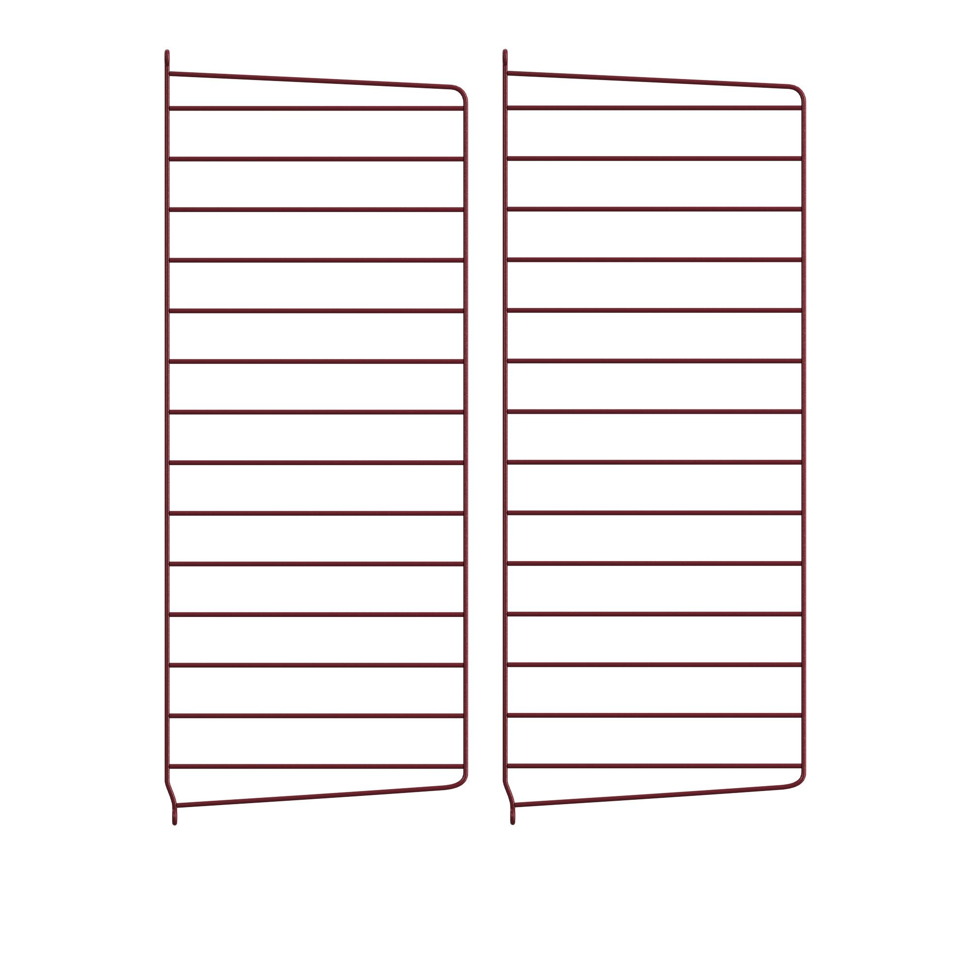 String - Väggavel 75 x 30 cm 2-pack mörkröd - Hyllor & Hyllsystem - Röd - Metall | Möbler - Förvaring Och Hyllor - Hyllor & Hyllsystem | Möbelexperten