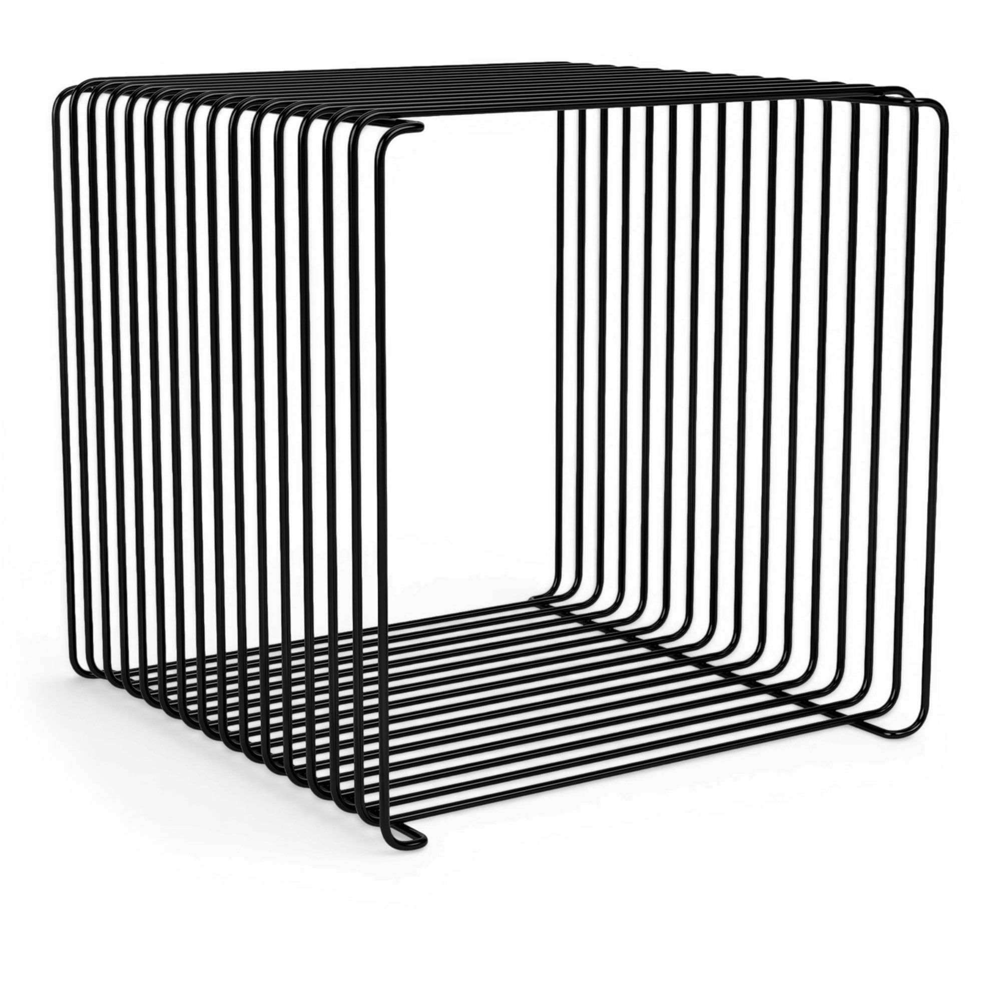 Montana - Panton Wire Single hylla 35 cm svart - Hyllor & Hyllsystem - Verner Panton - Orange - Metall | Möbler - Förvaring Och Hyllor - Hyllor & Hyllsystem | Möbelexperten