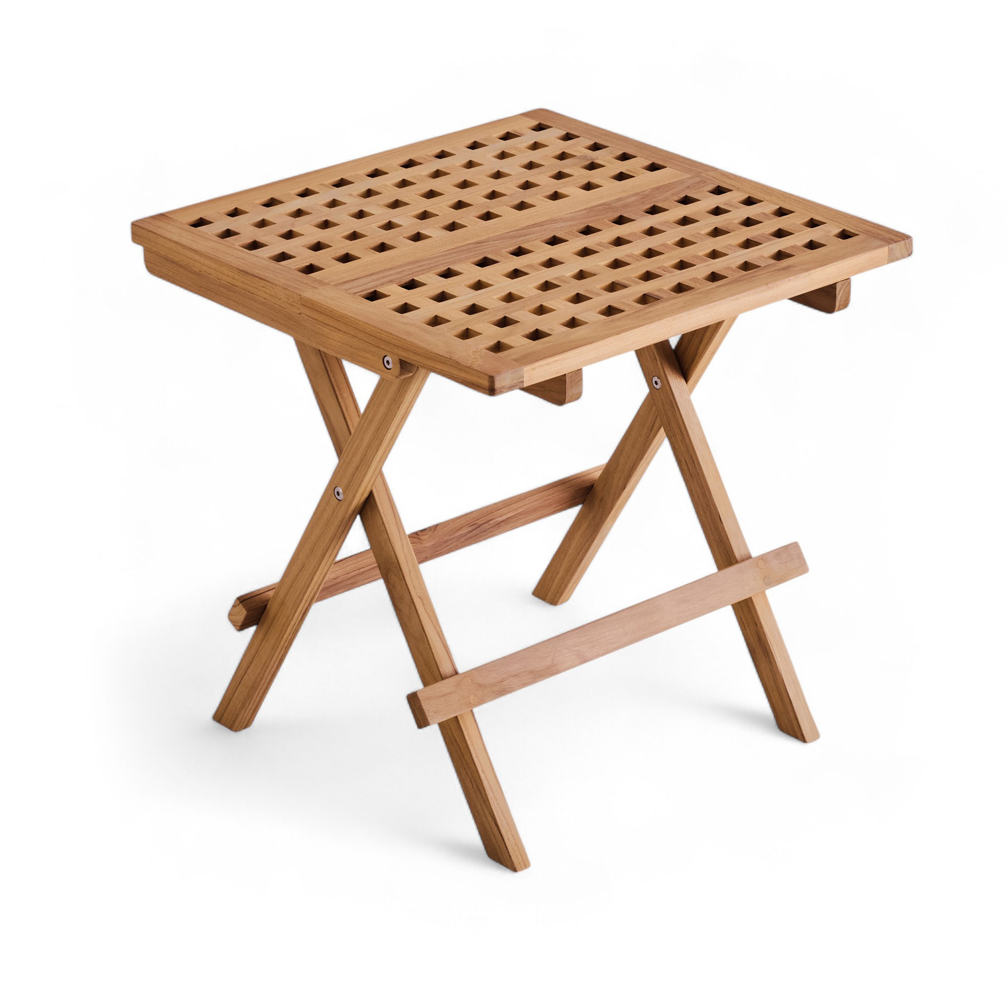 huseby - midsummer square outdoor side table - småbord och sidobord utomhus - träfärgad - trä