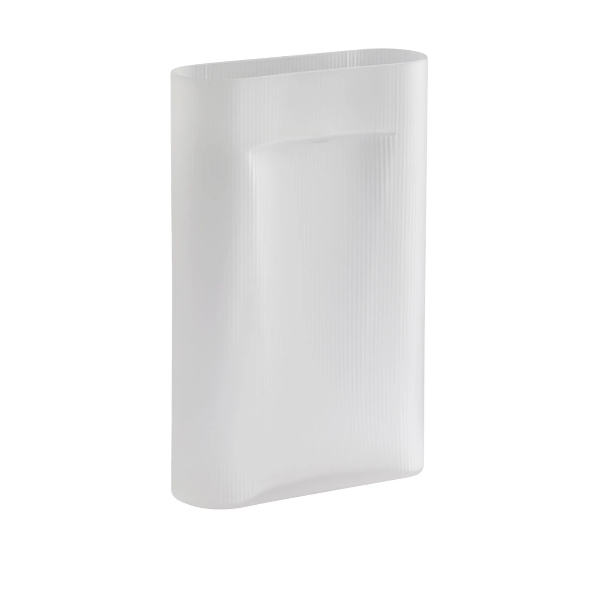 Ridge vase 48,5cm beige
