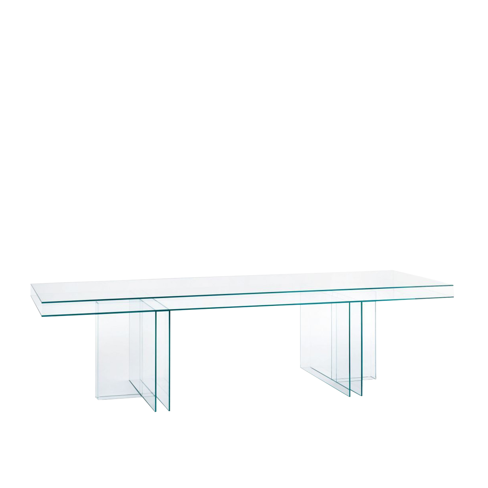 Glas Italia - VER02 Verglas Table, Transparent Extralight Glass  - Matbord - Piero Lissoni - Transparent - Glas