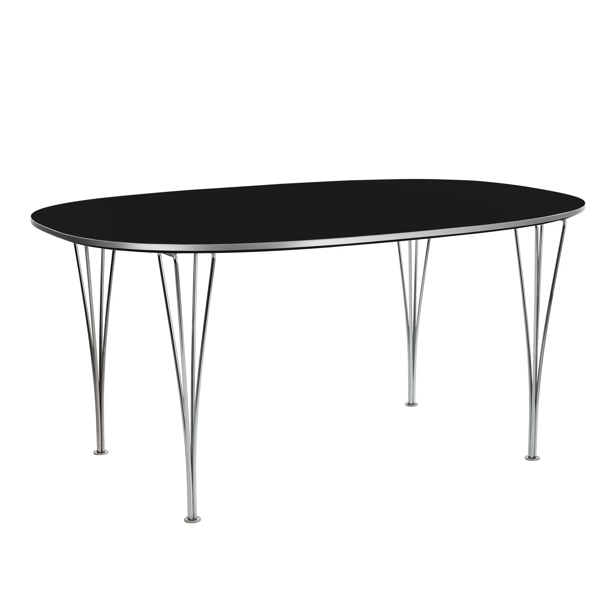 B616 Superellipse spisebord 100 x 170 cm Chrome