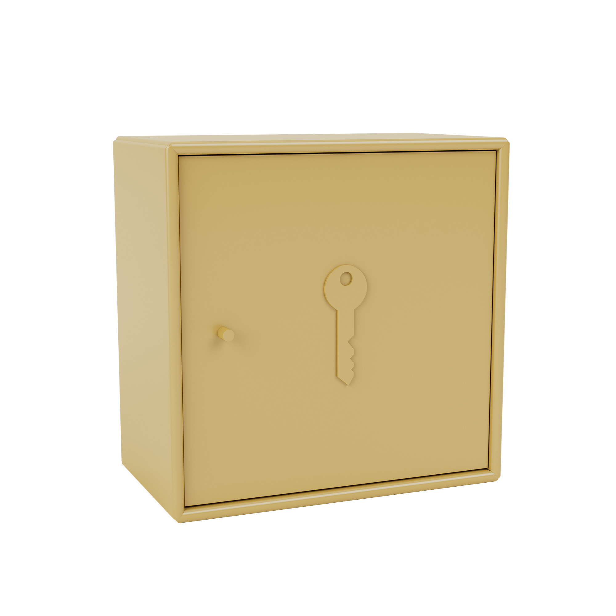 montana - unlock key cabinet 157-cumin 04 suspension rails - skåp och vitrinskåp - peter j. lassen - gul - trä