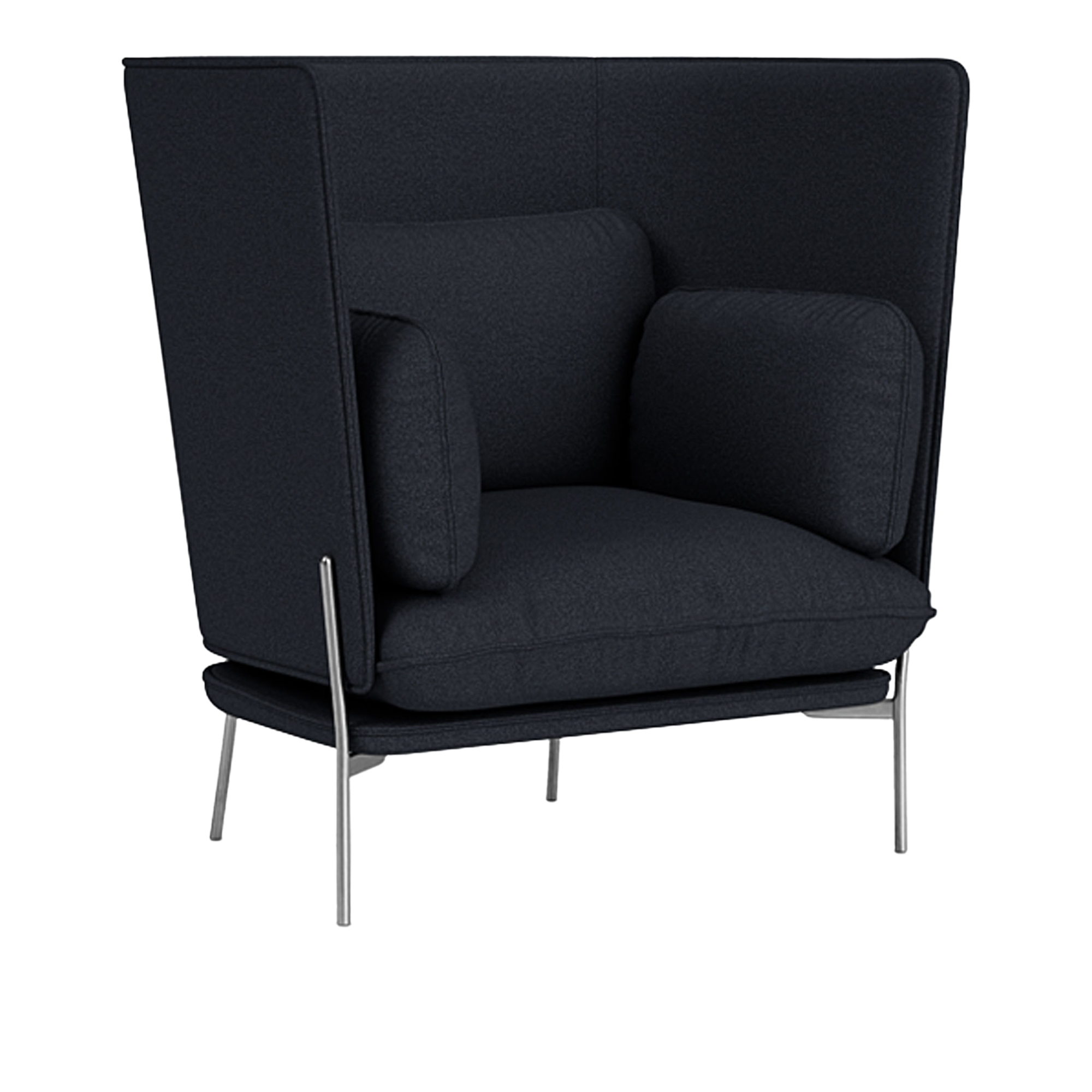 &Tradition - Cloud LN5 - Chrome - Fabric cat.2 - Hallingdal 65 180 - Fåtöljer - Luca Nichetto - MDF/Metall