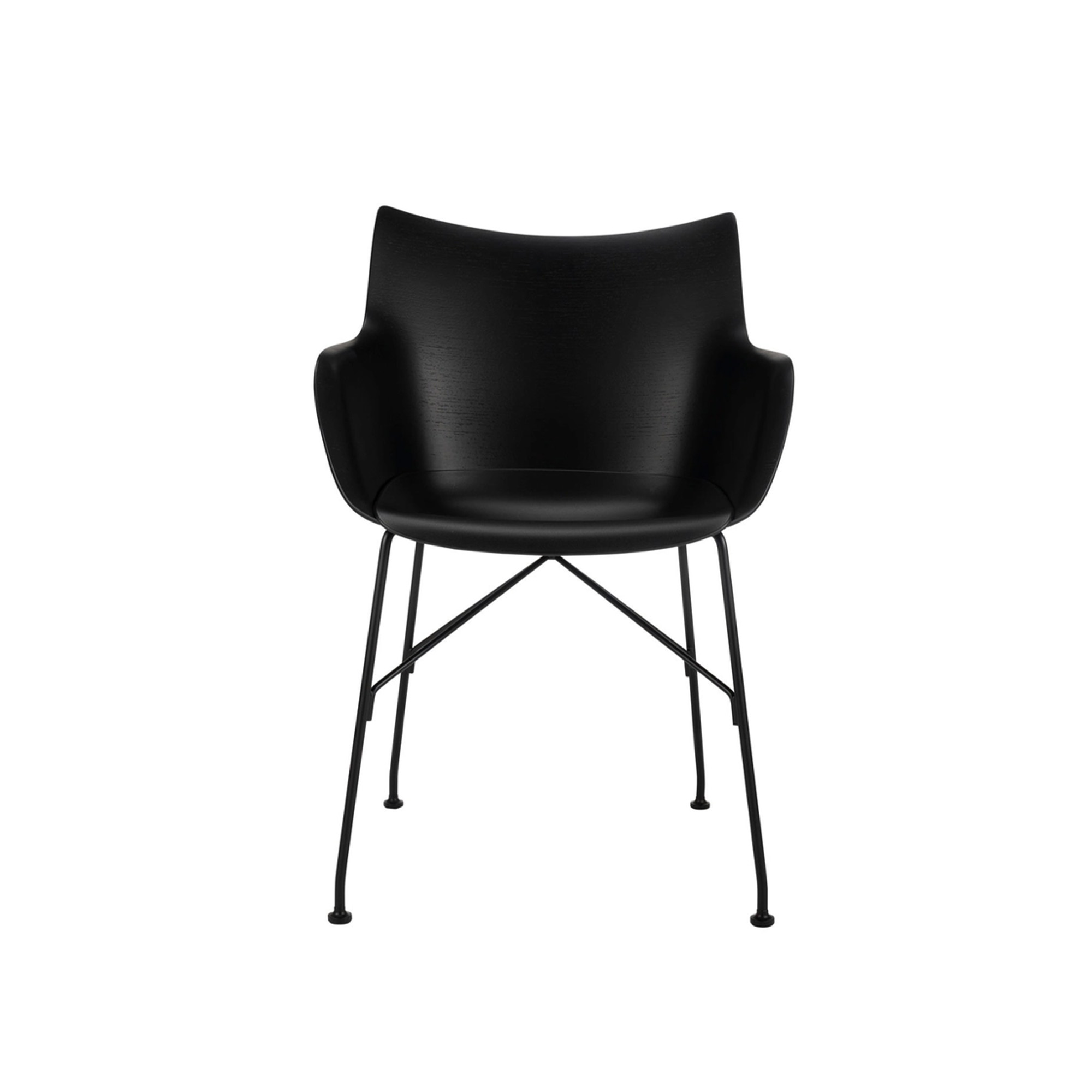 Kartell - Q/Wood 4914, Black Wood, Black, Black - Matstolar - Philippe Starck - Svart - Metall/Trä/Plast