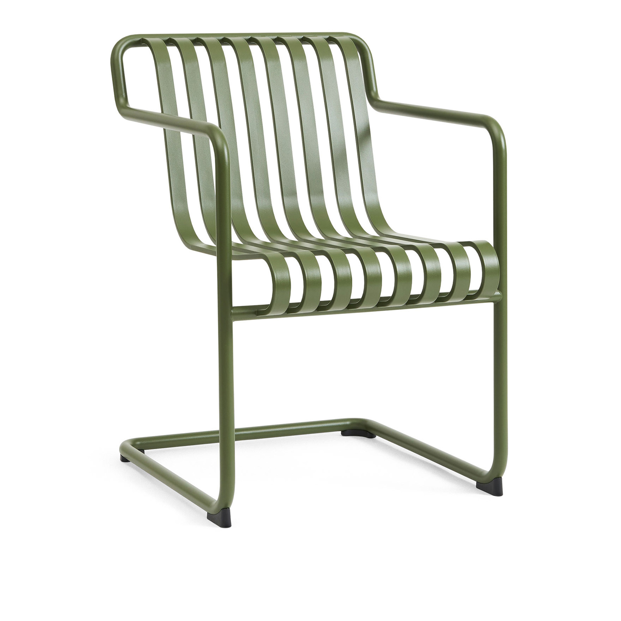 HAY - Palissade Cantilever Dining Armchair Olive - Matstolar utomhus - Ronan & Erwan Bouroullec - Metall | Utemöbler - Utestolar - Matstolar Utomhus | Möbelexperten