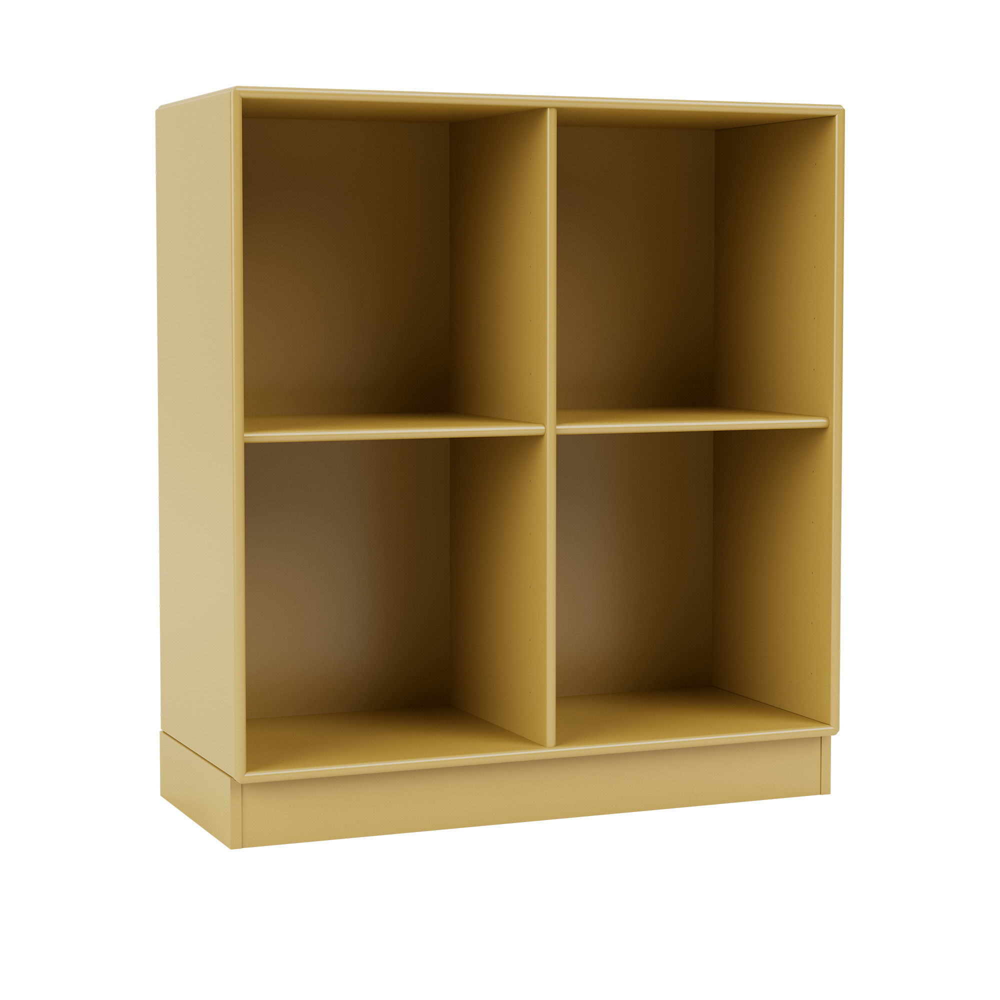 montana - show bookcase 157-cumin 07 plinth 7 cm - hyllor & hyllsystem - peter j. lassen - gul - trä