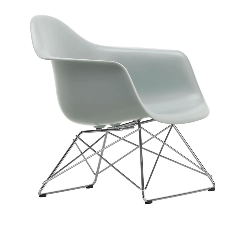 Eames RE Plastic Armchair LAR fåtölj Chrome