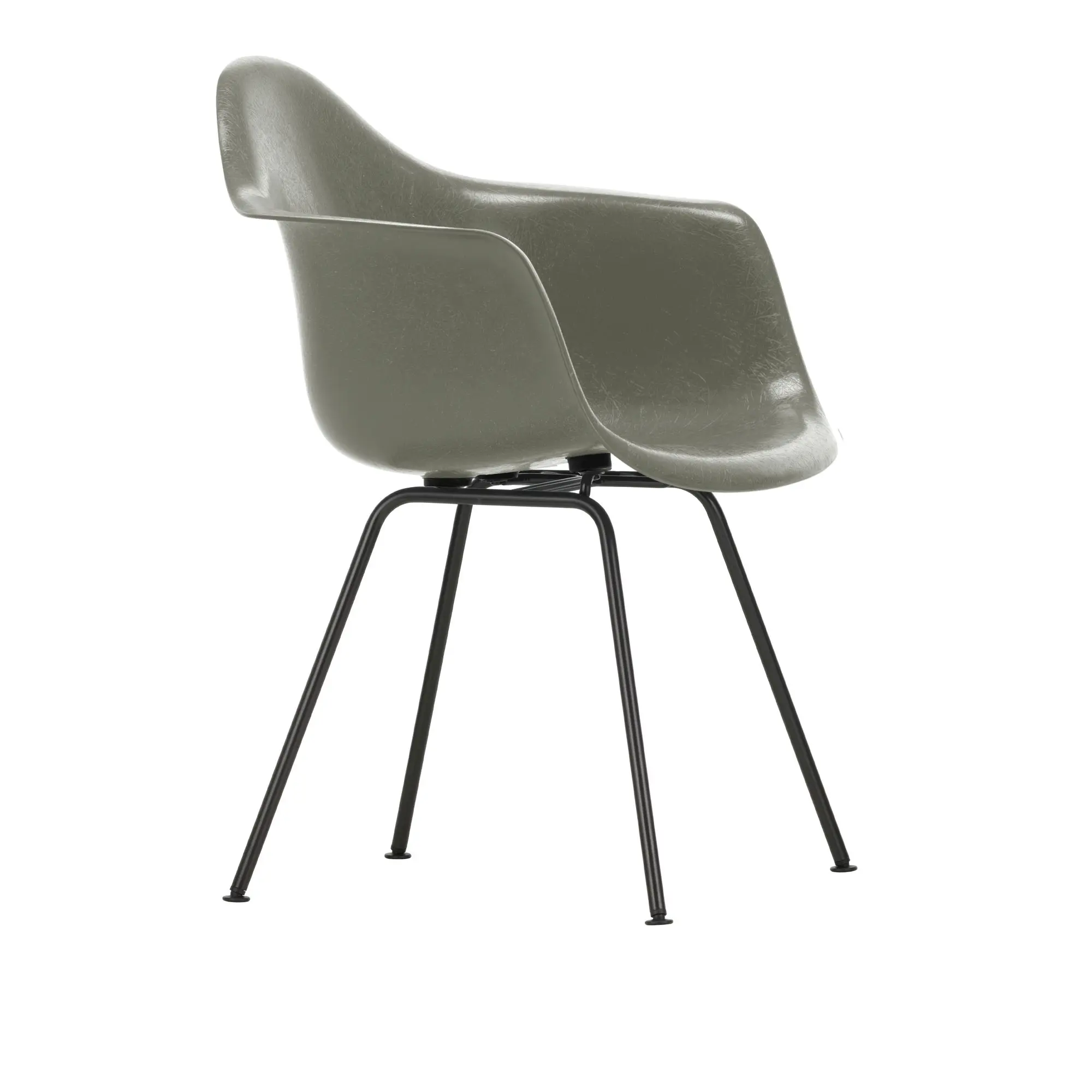 Eames Fiberglass Armchair DAX rammestol Basic Dark