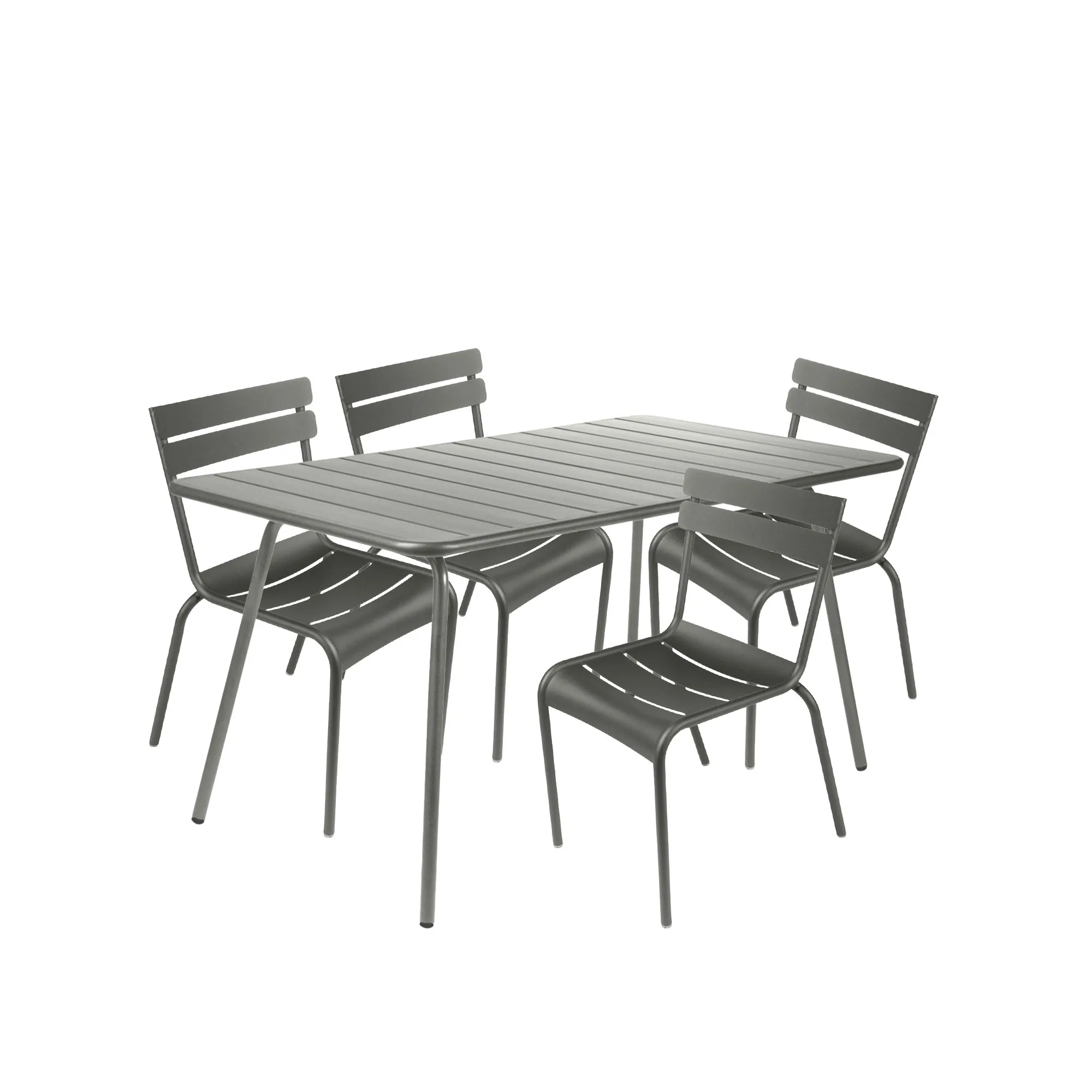 Luxembourg matgrupp bord & 4 stolar