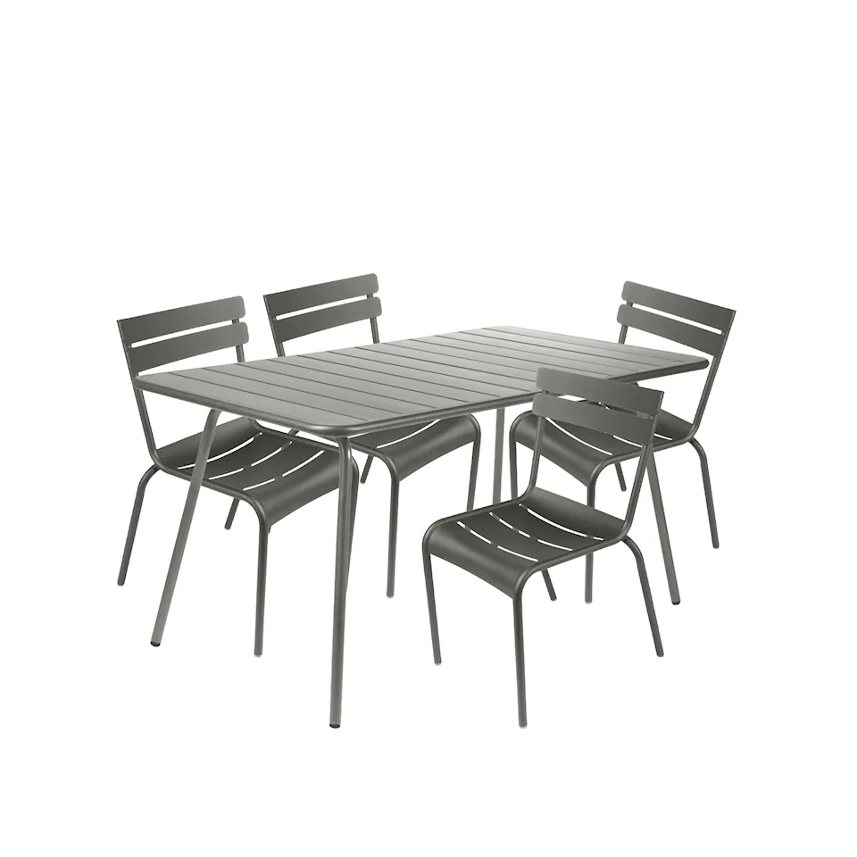 Luxembourg matgrupp bord & 4 stolar
