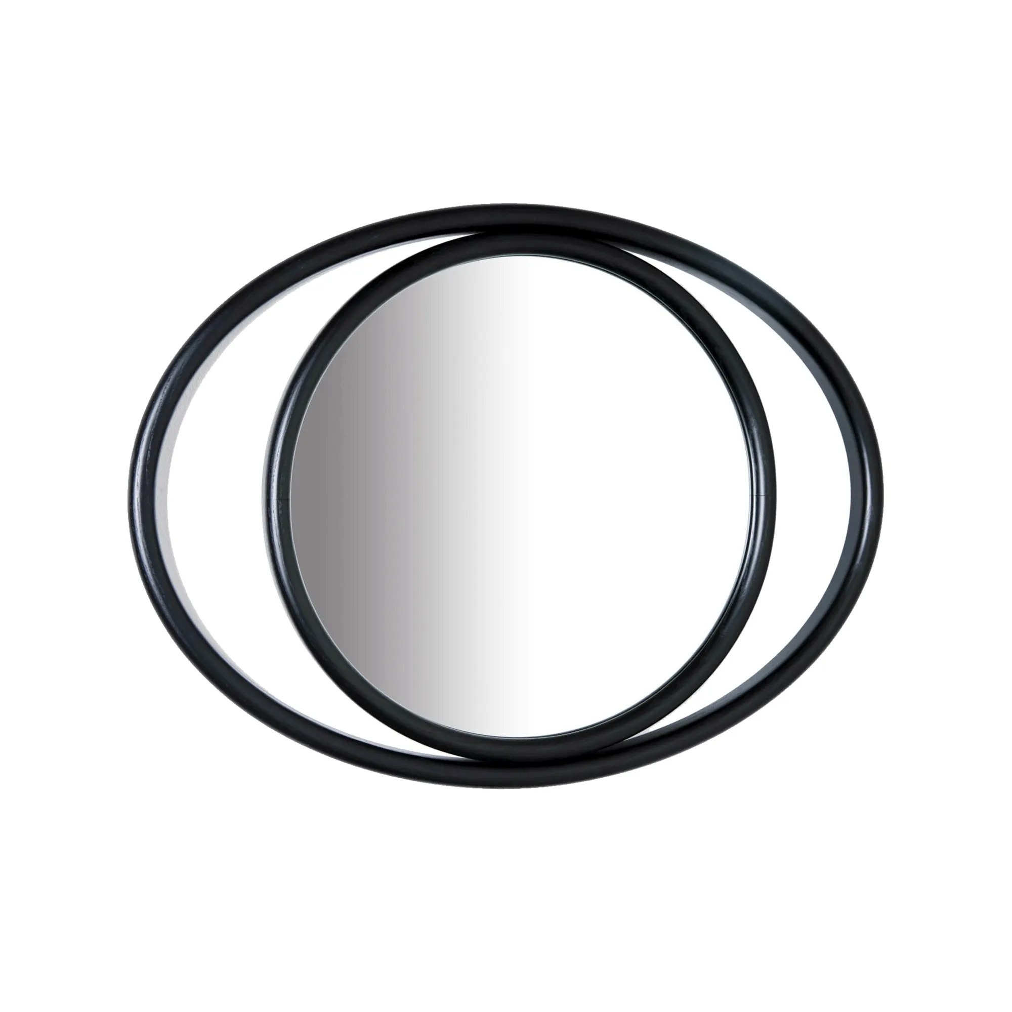 Eyeshine Mirrors Black Oval