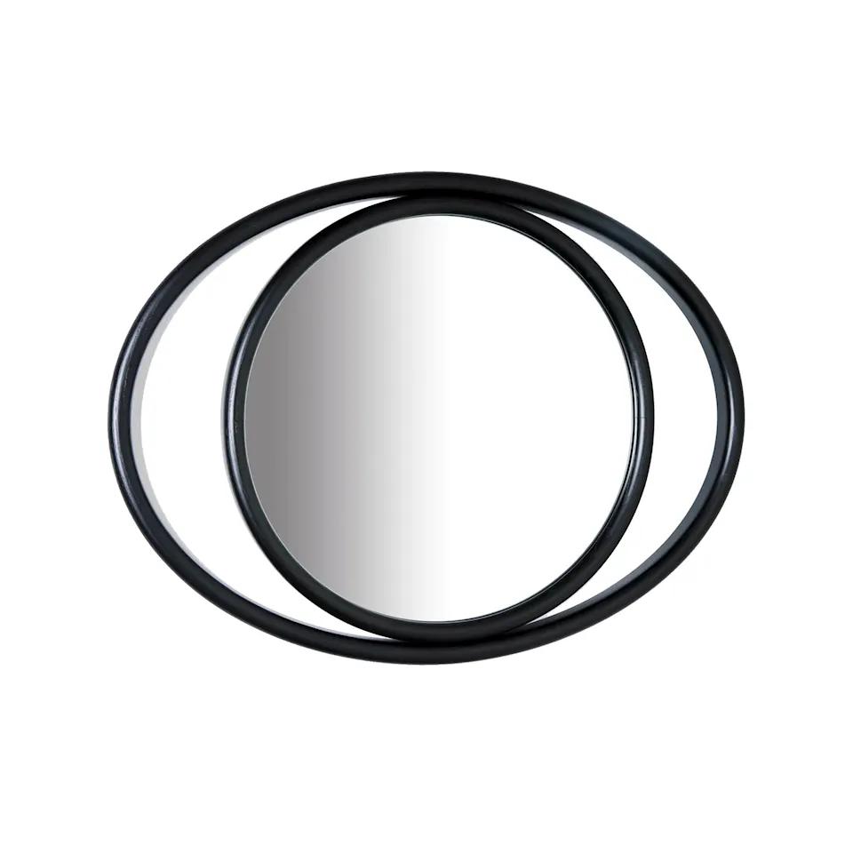 Eyeshine Mirrors Black Oval