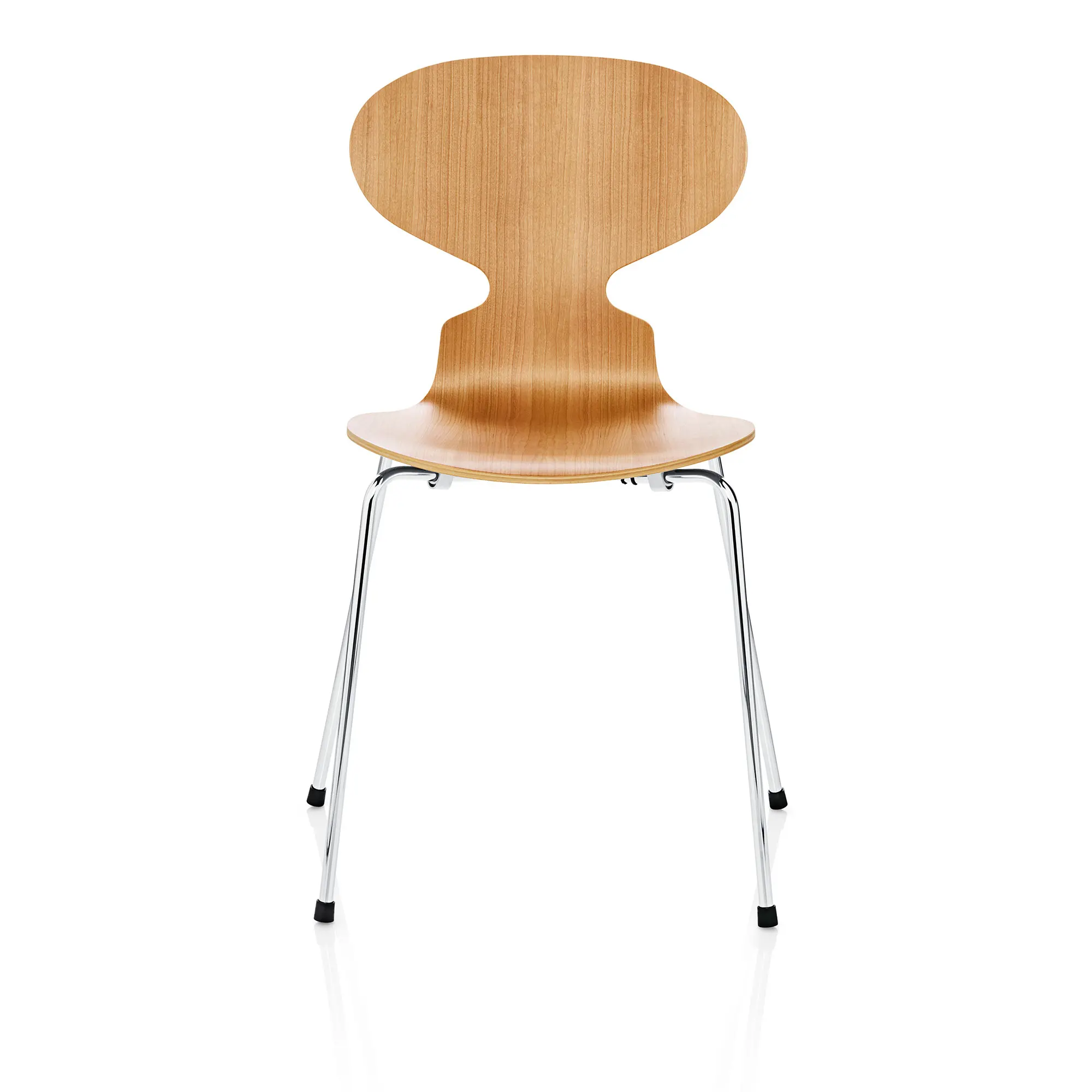 3101 Myran stol Clear Lacquered Veneer Chrome