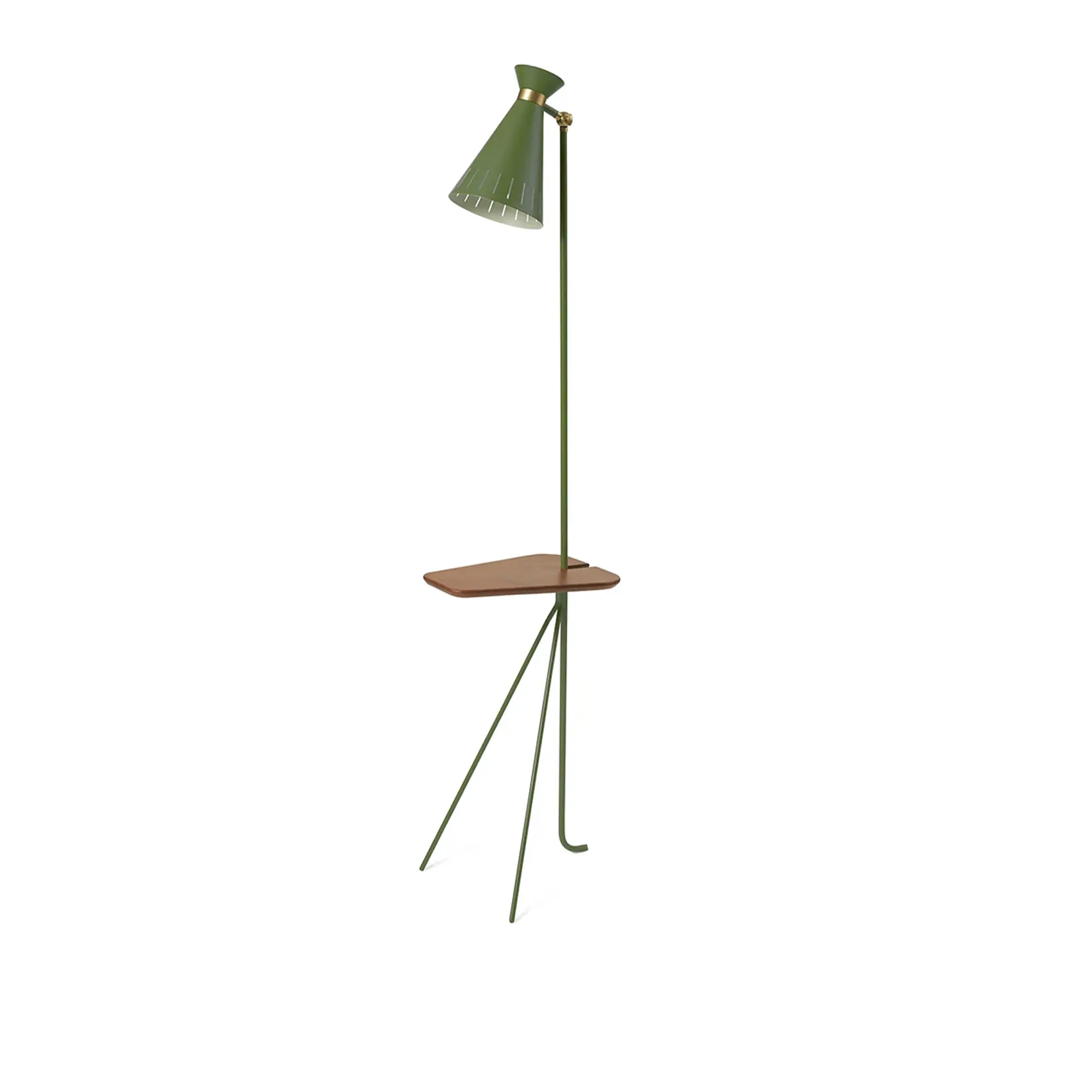 Cone Floor Lamp with Table