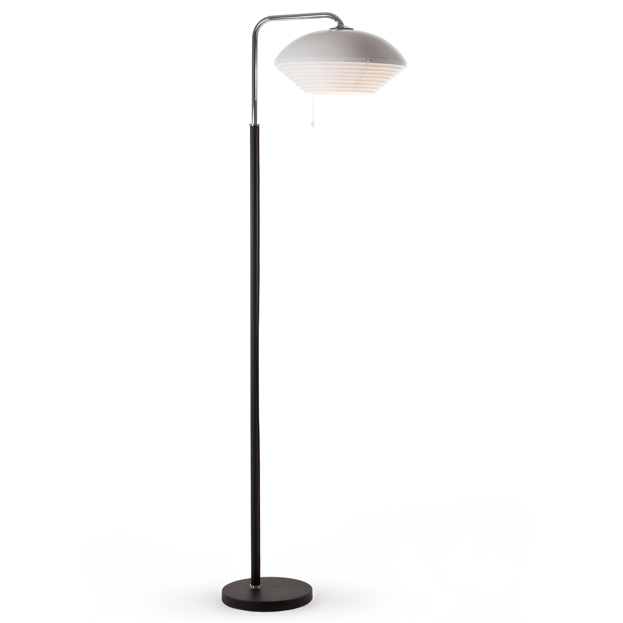 Artek - Golvlampa A811, Nickelpläterad mässing - Skärmlampor - Alvar Aalto - Silver | Belysning - Golvlampor - Skärmlampor | Möbelexperten
