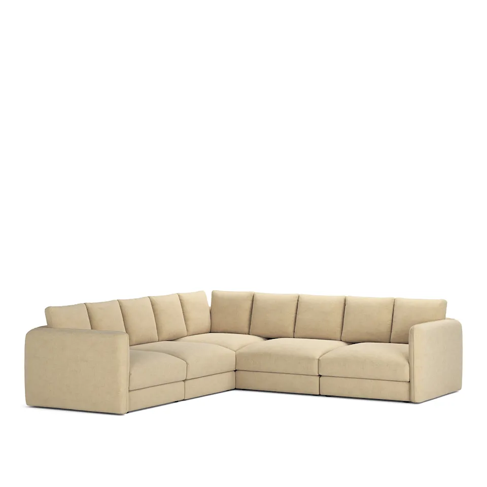 Pavarotti 5-Seater Corner, Removable Cover, Cushion Variant 02, Sienna Tonal 10