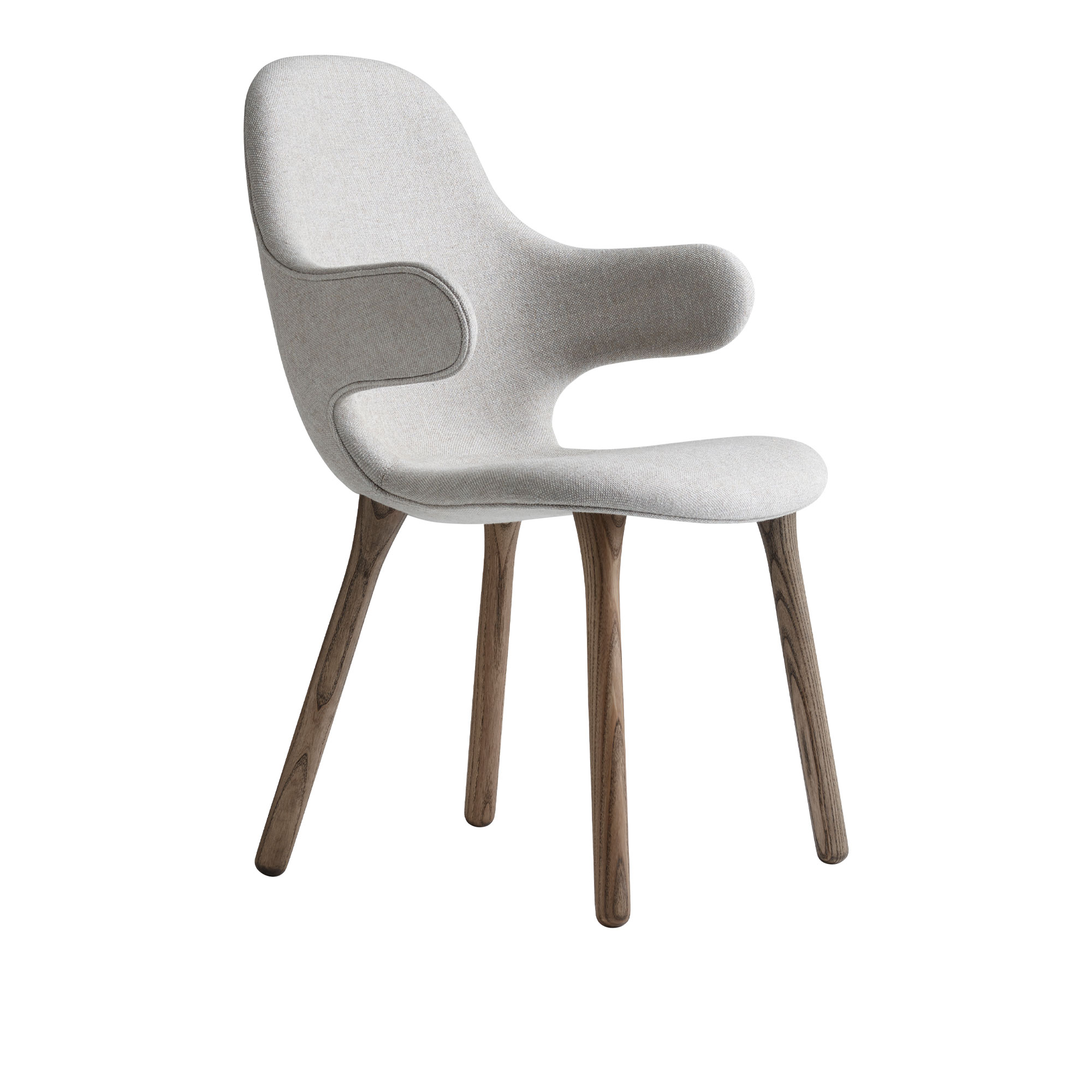 &Tradition - Catch JH1 - Smoked Oiled Oak - Fabric cat.2 - Divina Melange 3 120 - Matstolar - Jaime Hayón - Trä/Textilmaterial