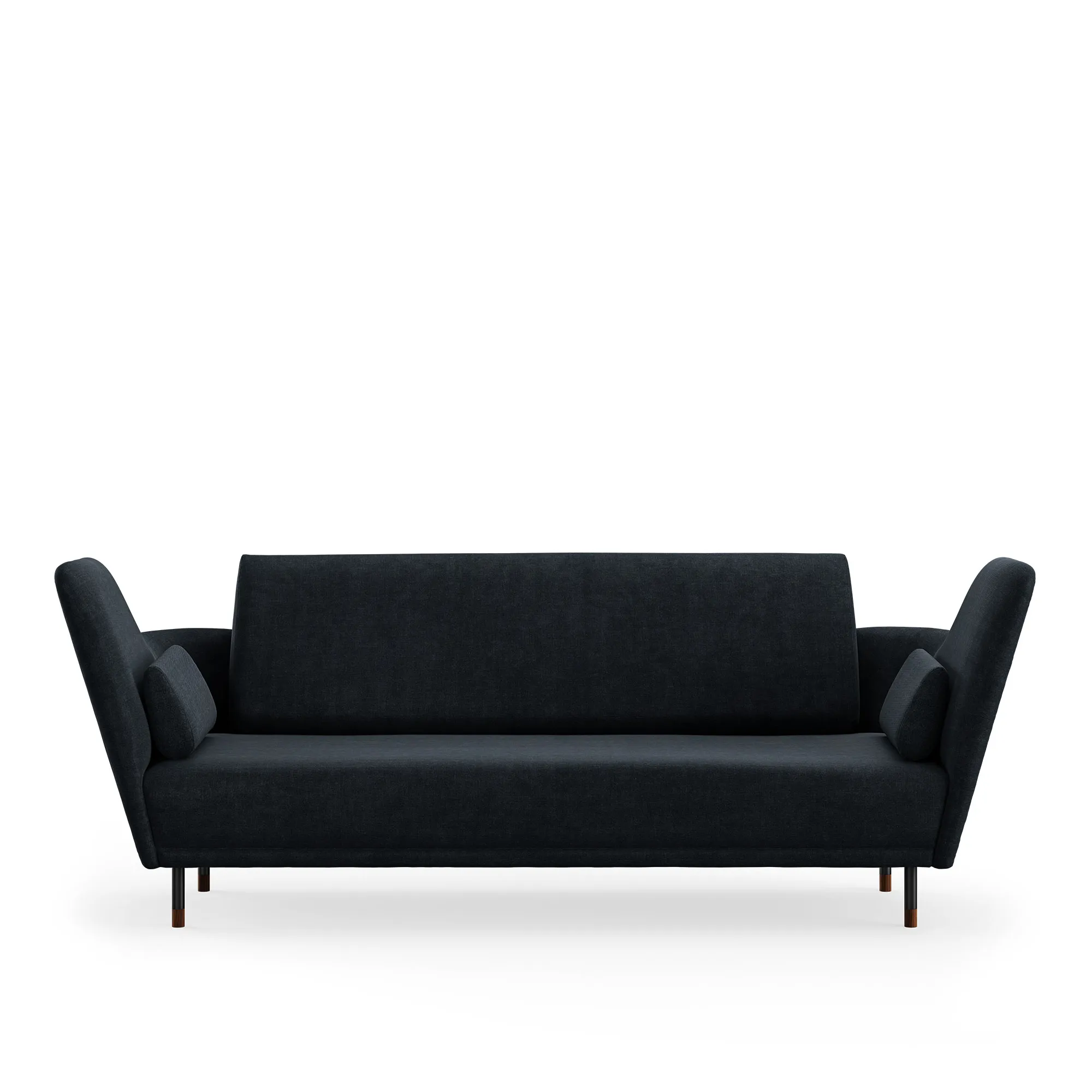 57 soffa Brownished Steel/Walnut
