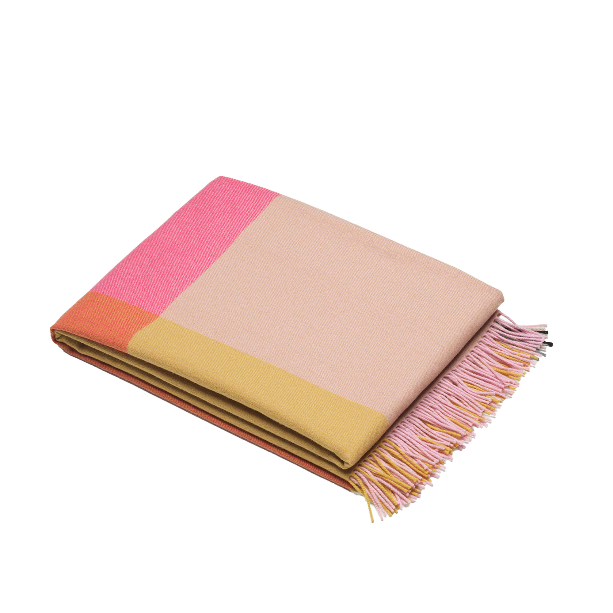 Vitra - Colour Block Blankets Pink-Beige - Plädar & filtar - Hella Jongerius - Flerfärgad