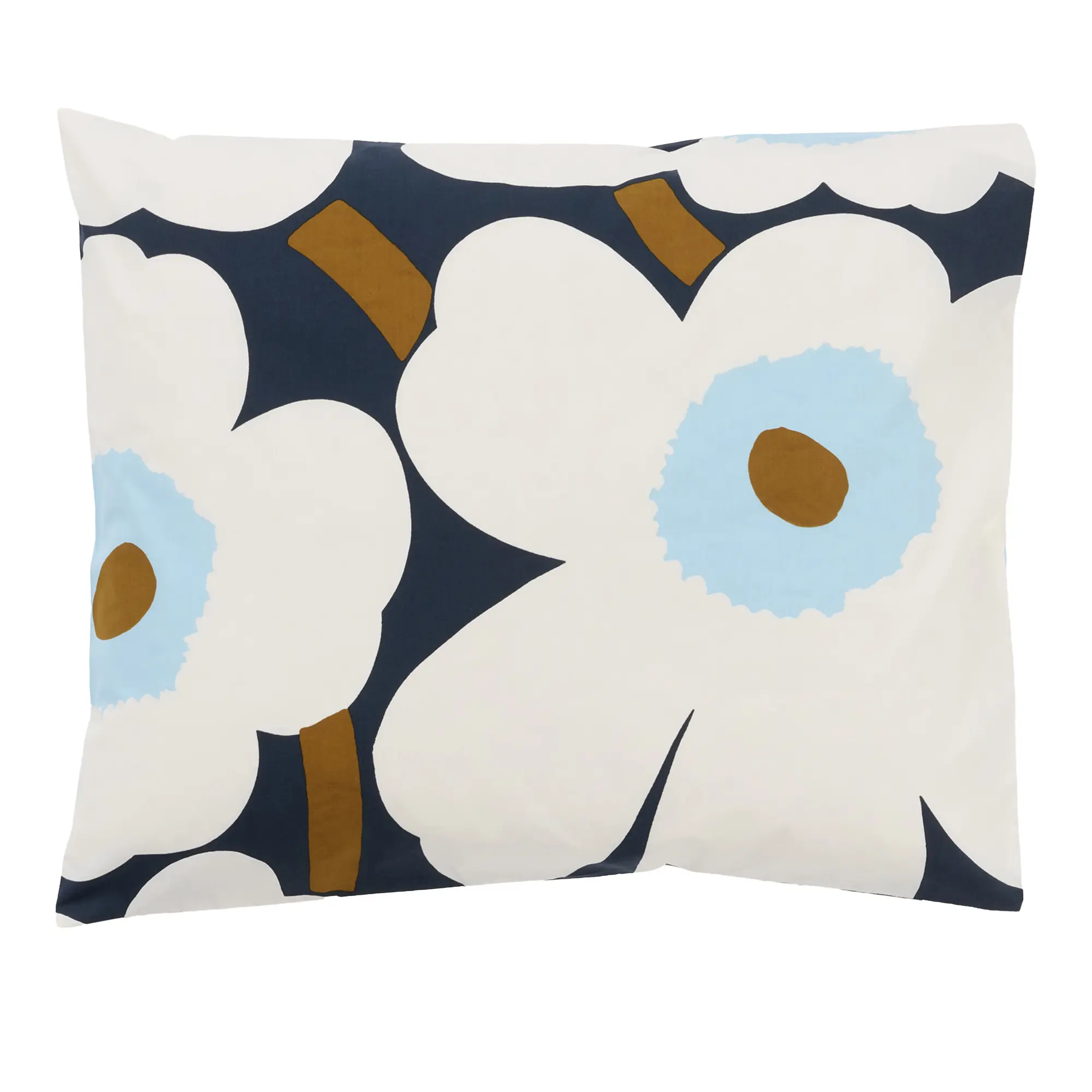 Unikko Off White Blueberry C. Blue putetrekk 50 x 60 cm