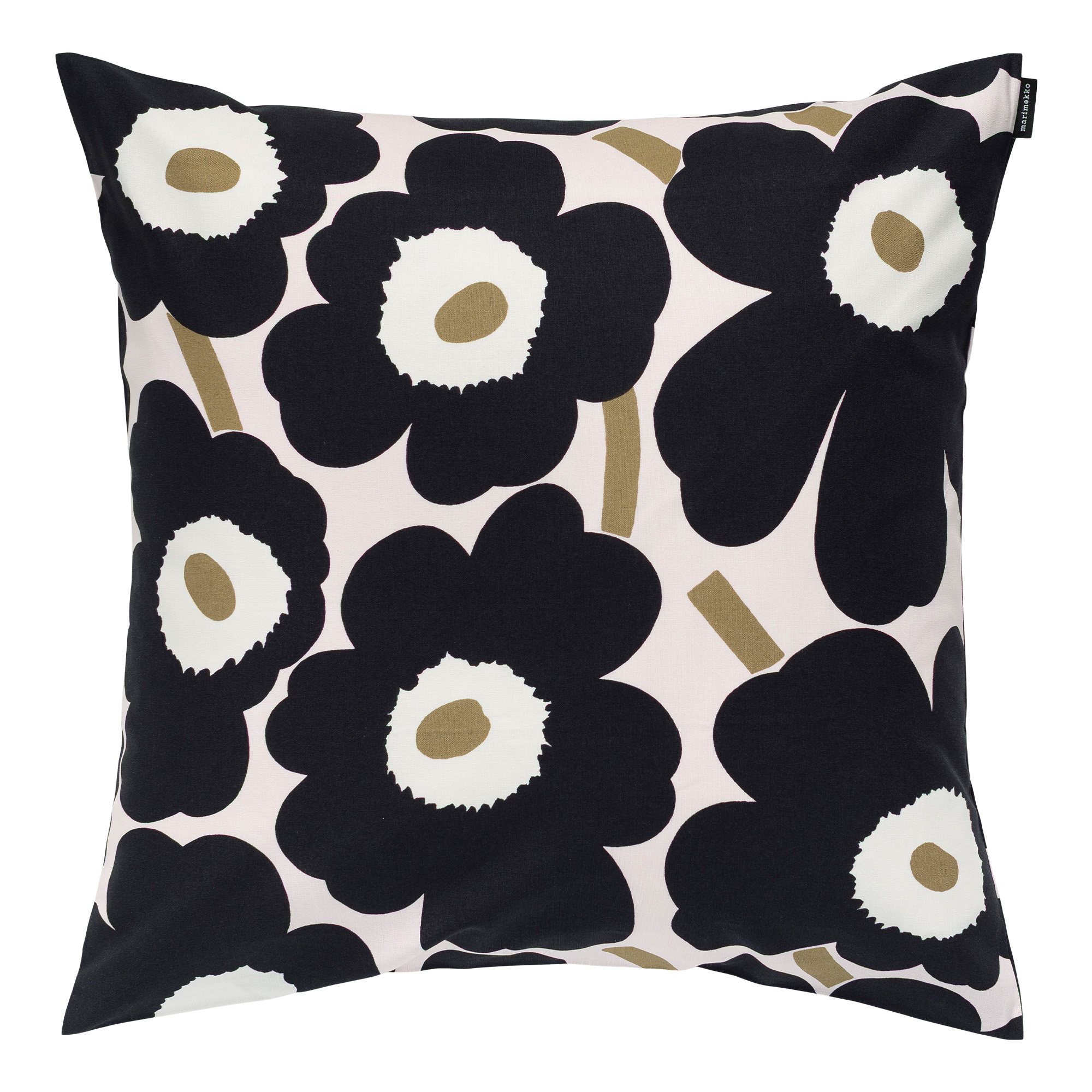 Marimekko - PIENI UNIKKO CUSH. COVER 50x50, pink, charcoal, lt.brown - Prydnadskuddar och kuddfodral - Maija Isola | Textilier - Plädar Och Prydnadskuddar - Prydnadskuddar Och Kuddfodral | Möbelexperten