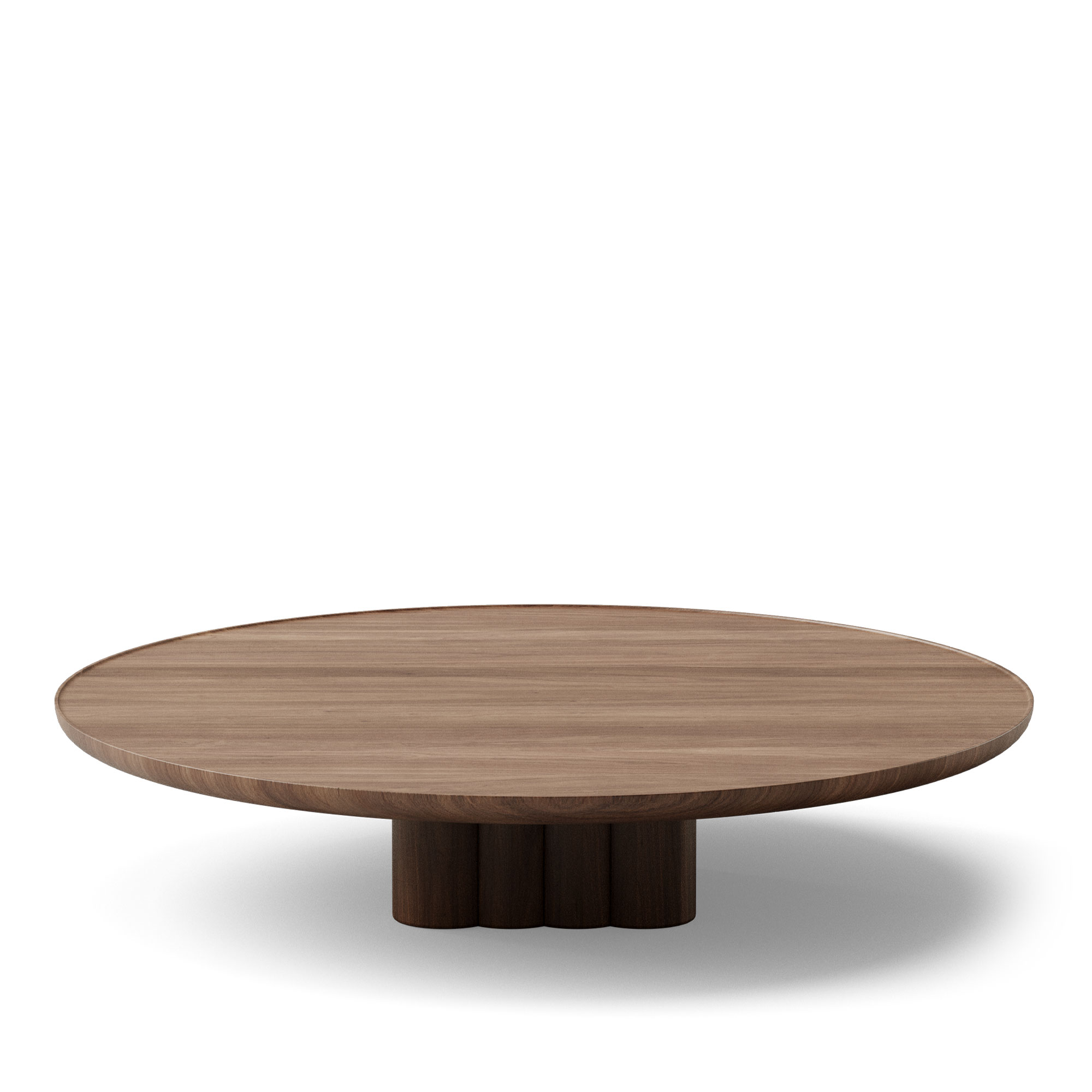 Dk3 - Plush Coffee Table Round Ø120 x H29 cm Walnut - oil - Soffbord - Jacob Plejdrup - Brun | Möbler - Bord - Soffbord | Möbelexperten