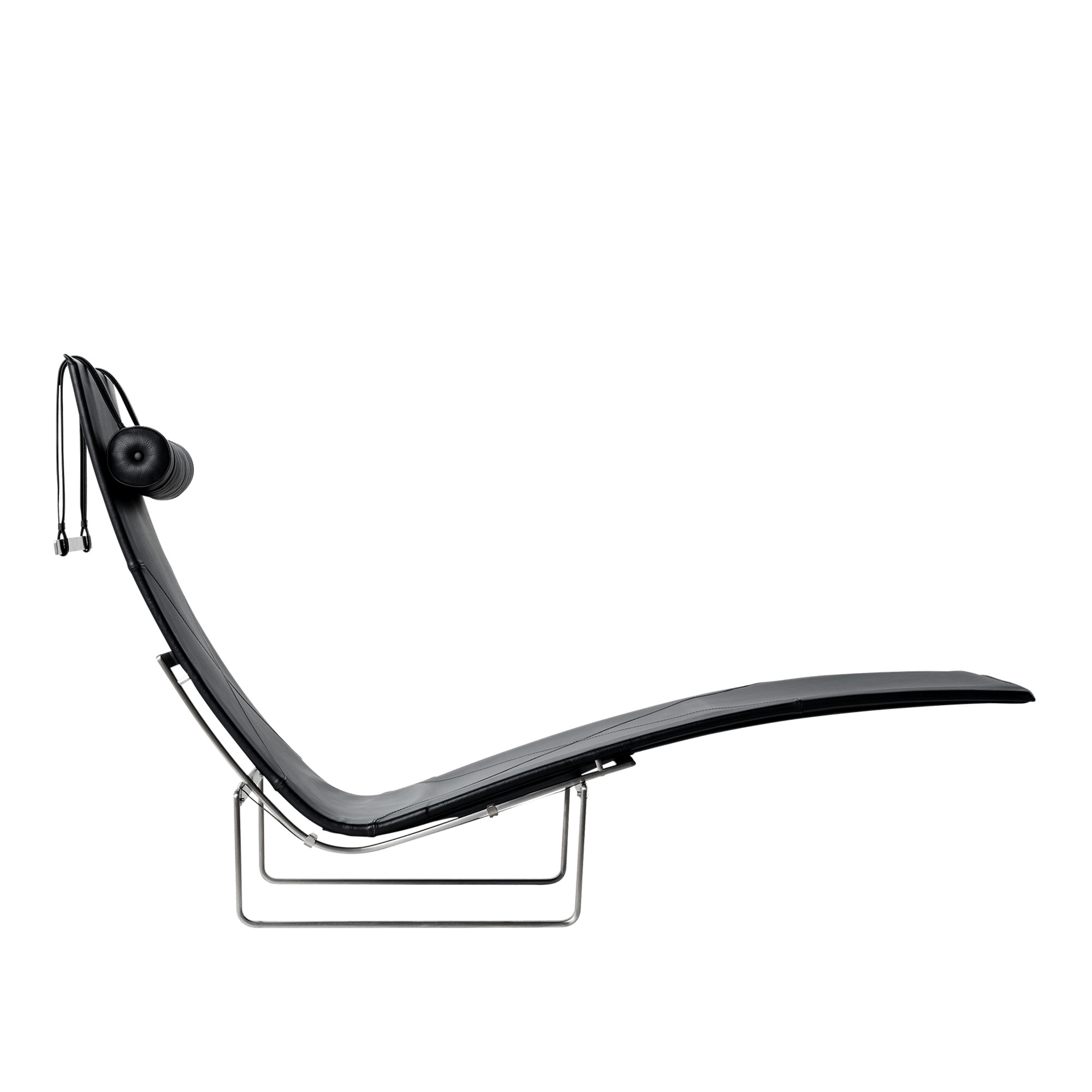 Fritz Hansen - PK24, Läder, Aura Black - Fåtöljer - Poul Kjærholm - Svart - Läder/Metall | Möbler - Fåtöljer Och Puffar - Fåtöljer | Möbelexperten