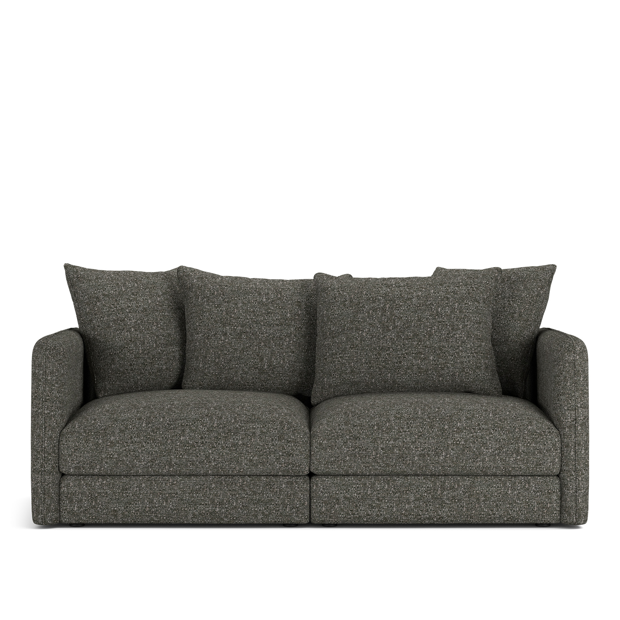 NOGA - Pavarotti 2-Seater, Removable Cover, Cushion Variant 01, Lucinasco 06 - Soffor - Svart