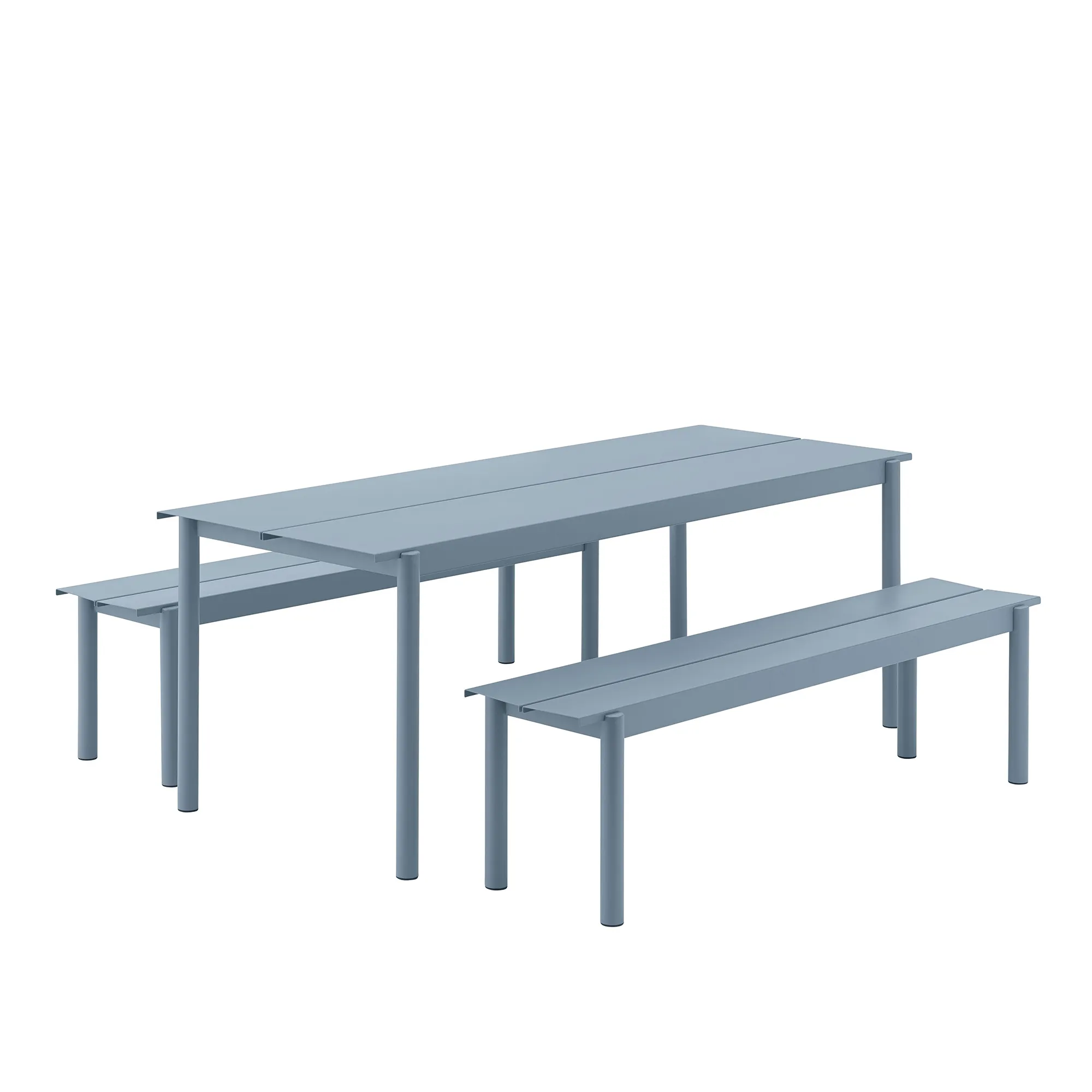 Linear steel bench 170cm