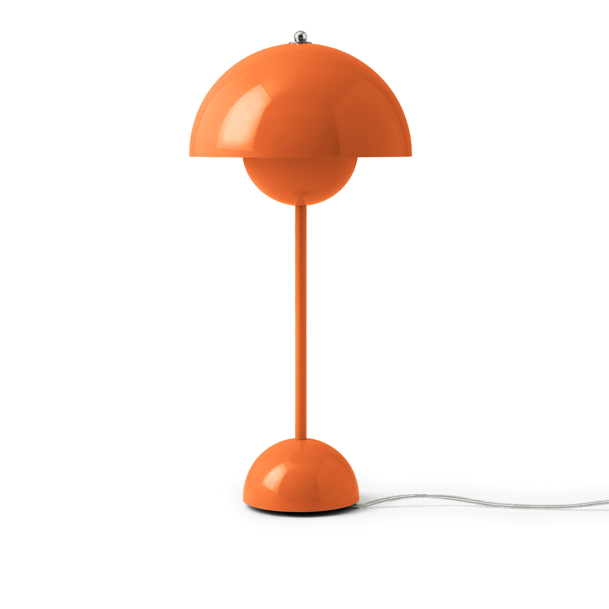 &Tradition - Flowerpot Table Lamp VP3 Zesty Orange - Bordslampor - Verner Panton - Orange - Metall