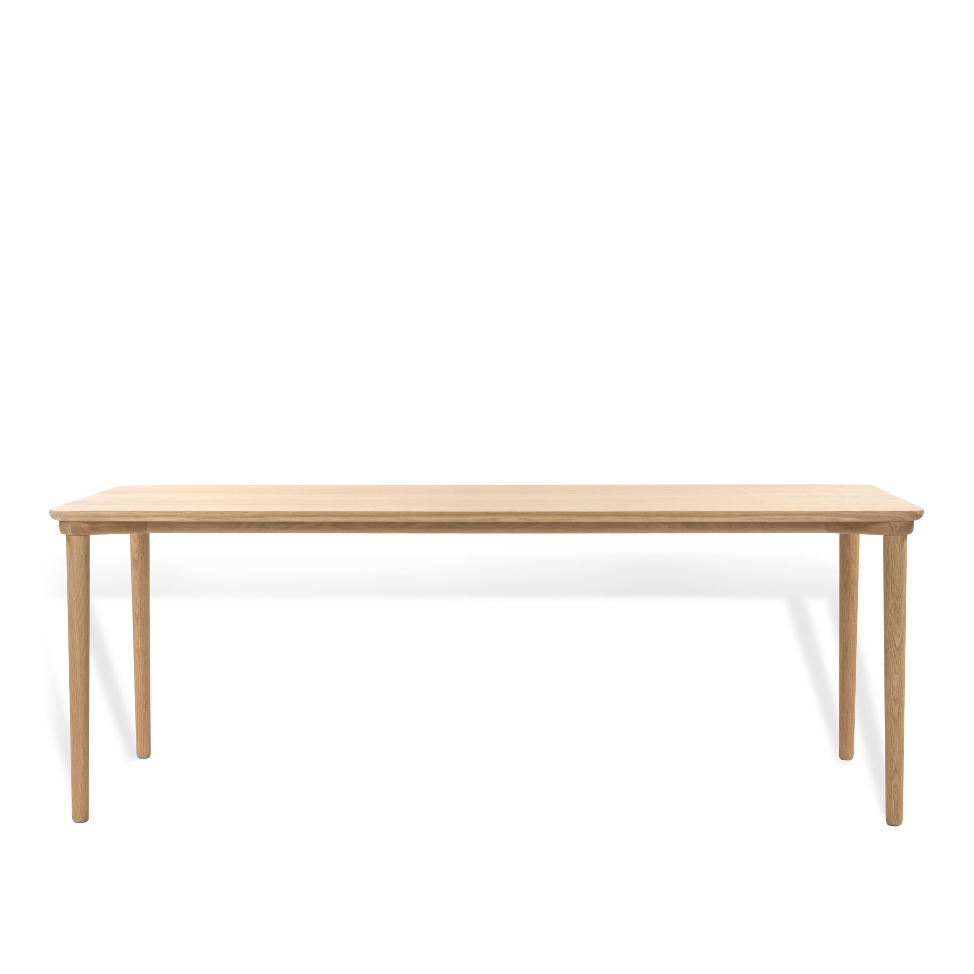 Mavis - Puro matbord 200 x 85 cm vitpigmenterad mattlackad ek - Matbord - Beige - Trä