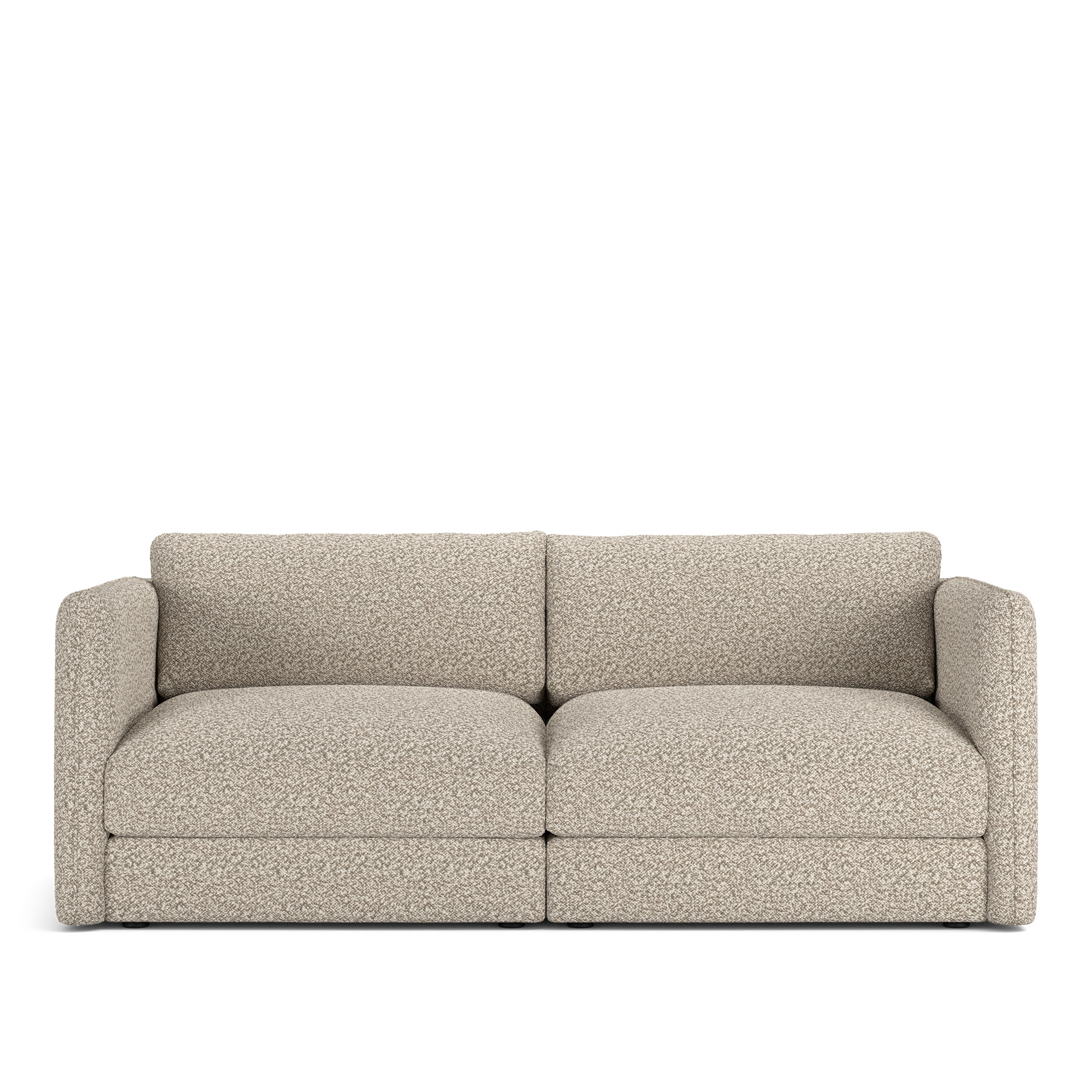 NOGA - Pavarotti 2-Seater, Fixed Cover, Cushion Variant 03, Vellus 03 - Soffor - Beige
