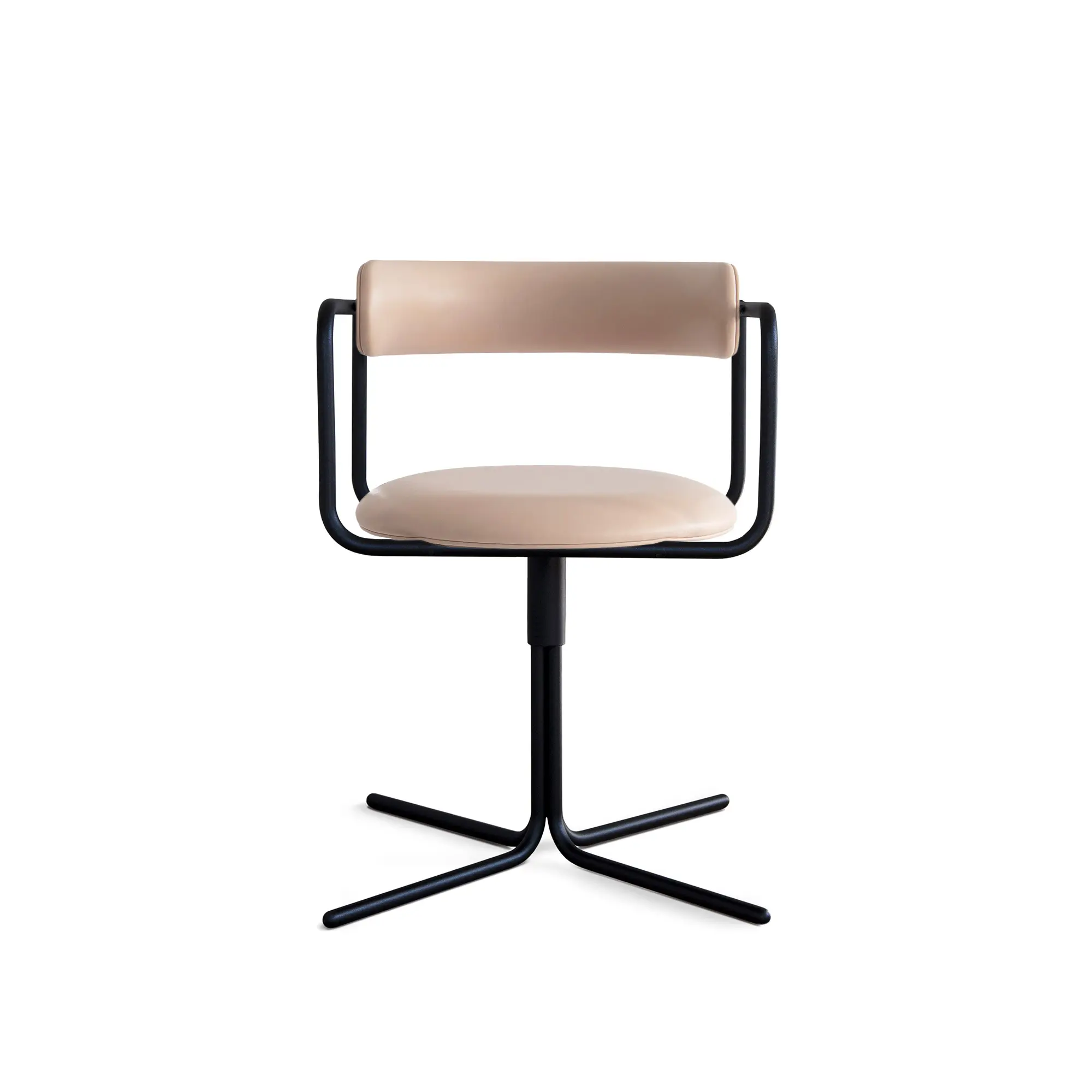 FF Chair Swivel Rounded Black Legs
