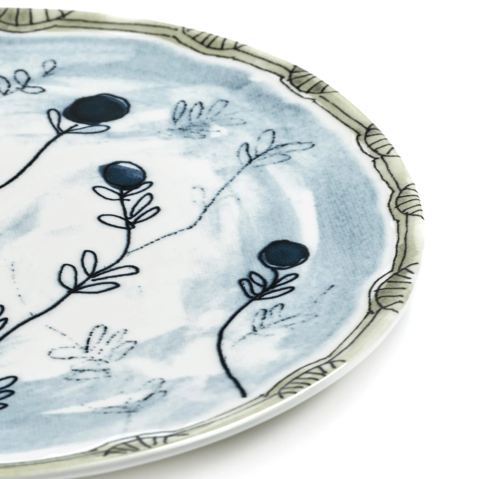 Bread Plate Mirtillo Tea - Set of 2