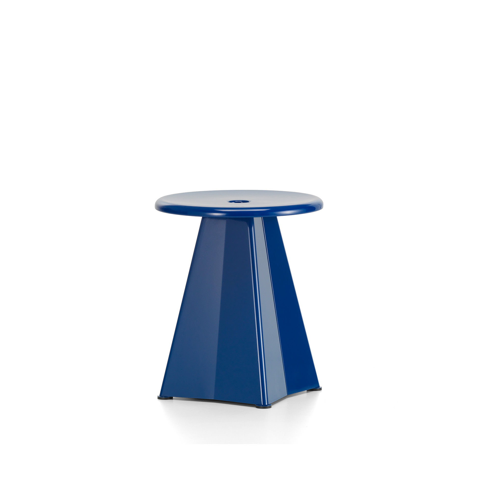 Vitra - Tabouret Métallique / Prouvé Bleu Marcoule - Sittpallar - Jean Prouvé - Blå - Metall