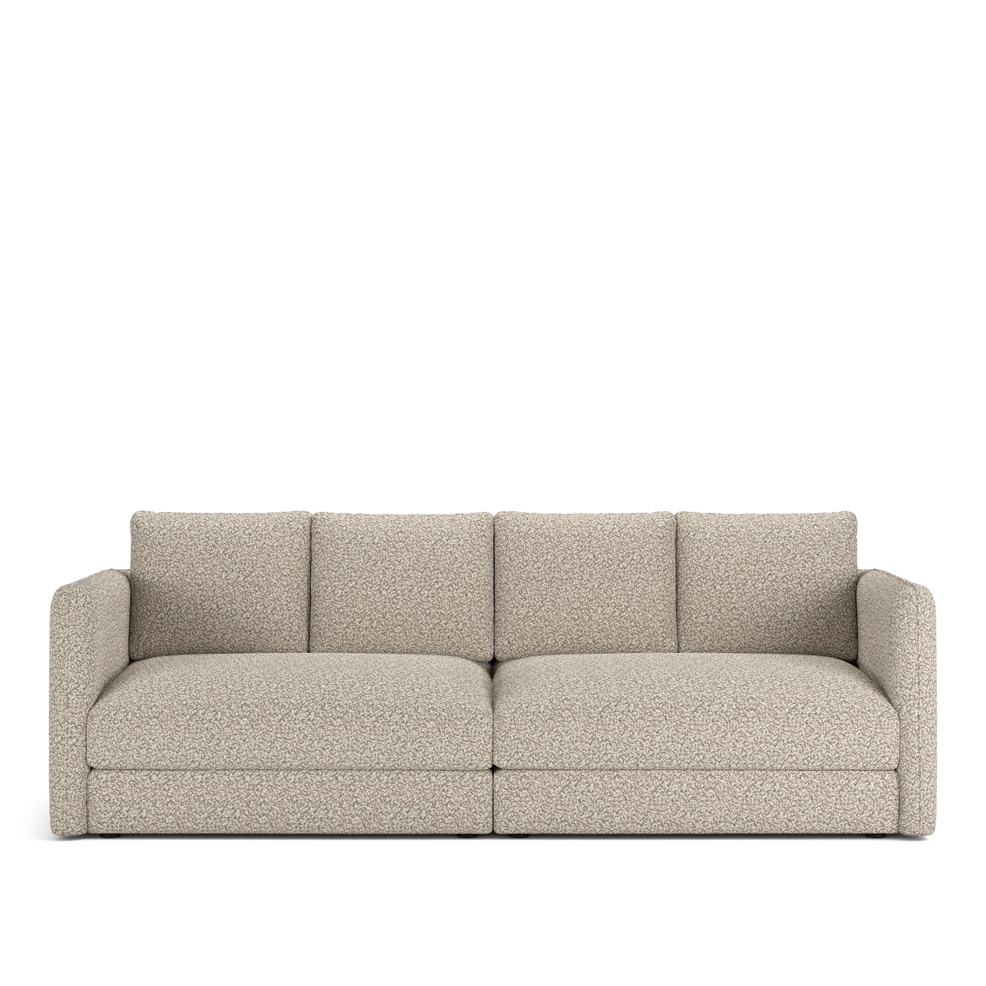 NOGA - Pavarotti 2.5-Seater, Fixed Cover, Cushion Variant 02, Vellus 03 - Soffor - Beige