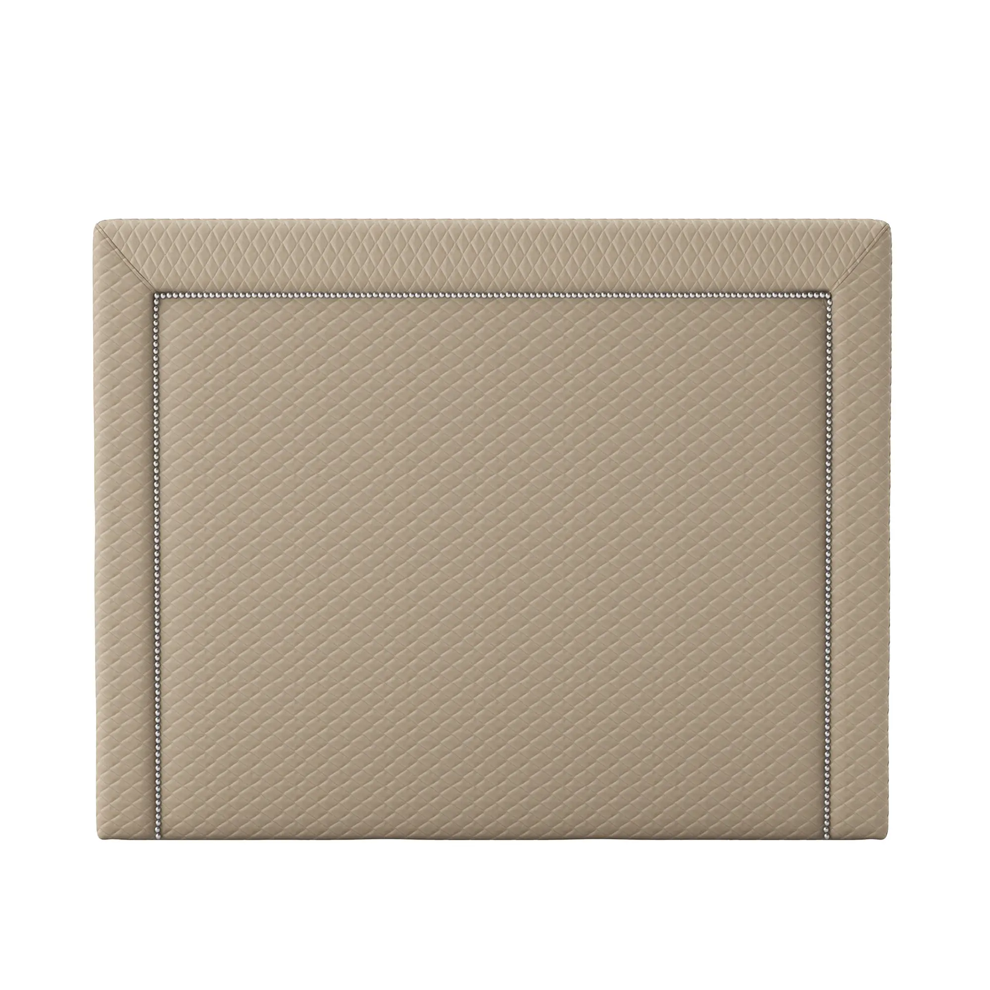 Hudson Sänggavel, Nitar Borstad Aluminium Almond