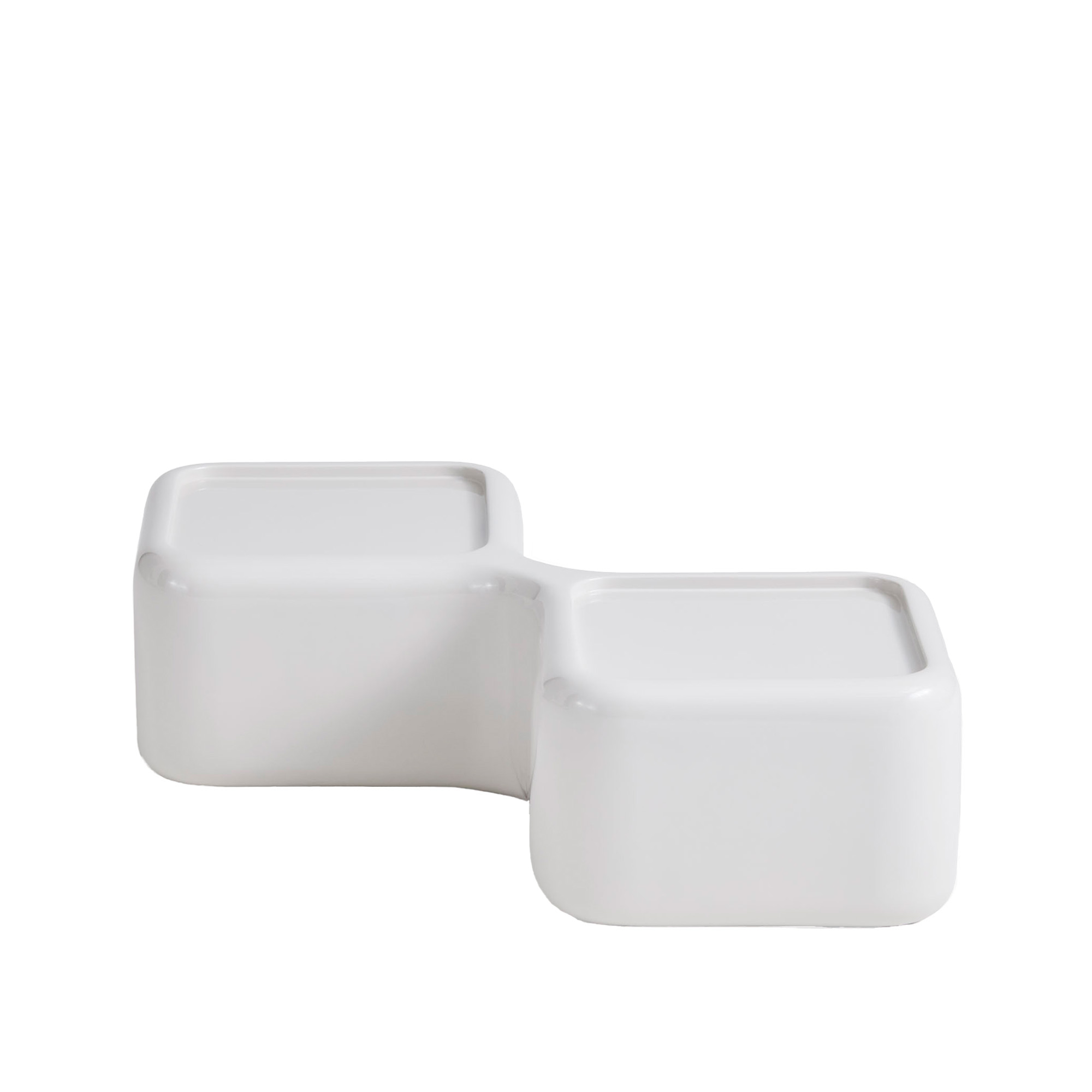 NO GA Projects - Rectangular Module Table Low Table White - Sofabord - Willo Perron - Hvit - Plast