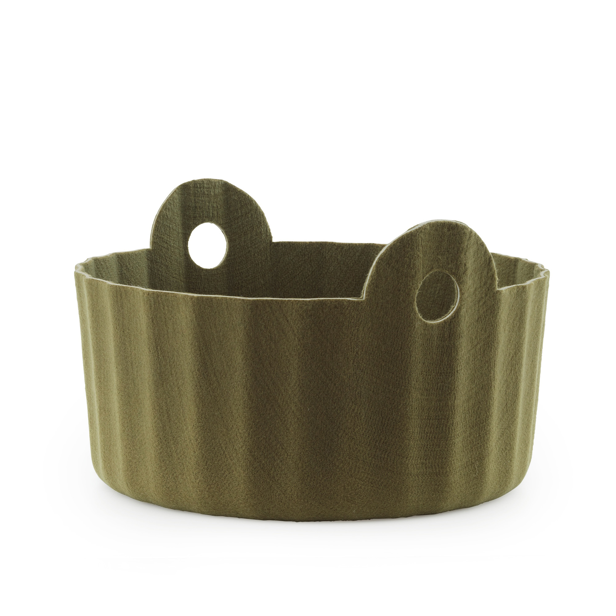 Normann Copenhagen - Colu Basket Olive - Kurver og bokser - Baptiste Vandaele - Grønn